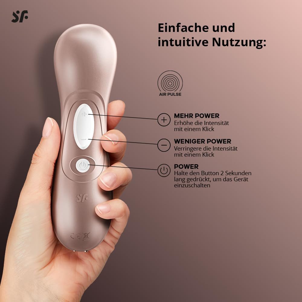 Satisfyer Massagegerät Pro 2 – Druckwellen-Stimulator mit Air-Pulse-Technologie, Wellnessgerät, 11 Intensitäten & Wasserdicht IPX7