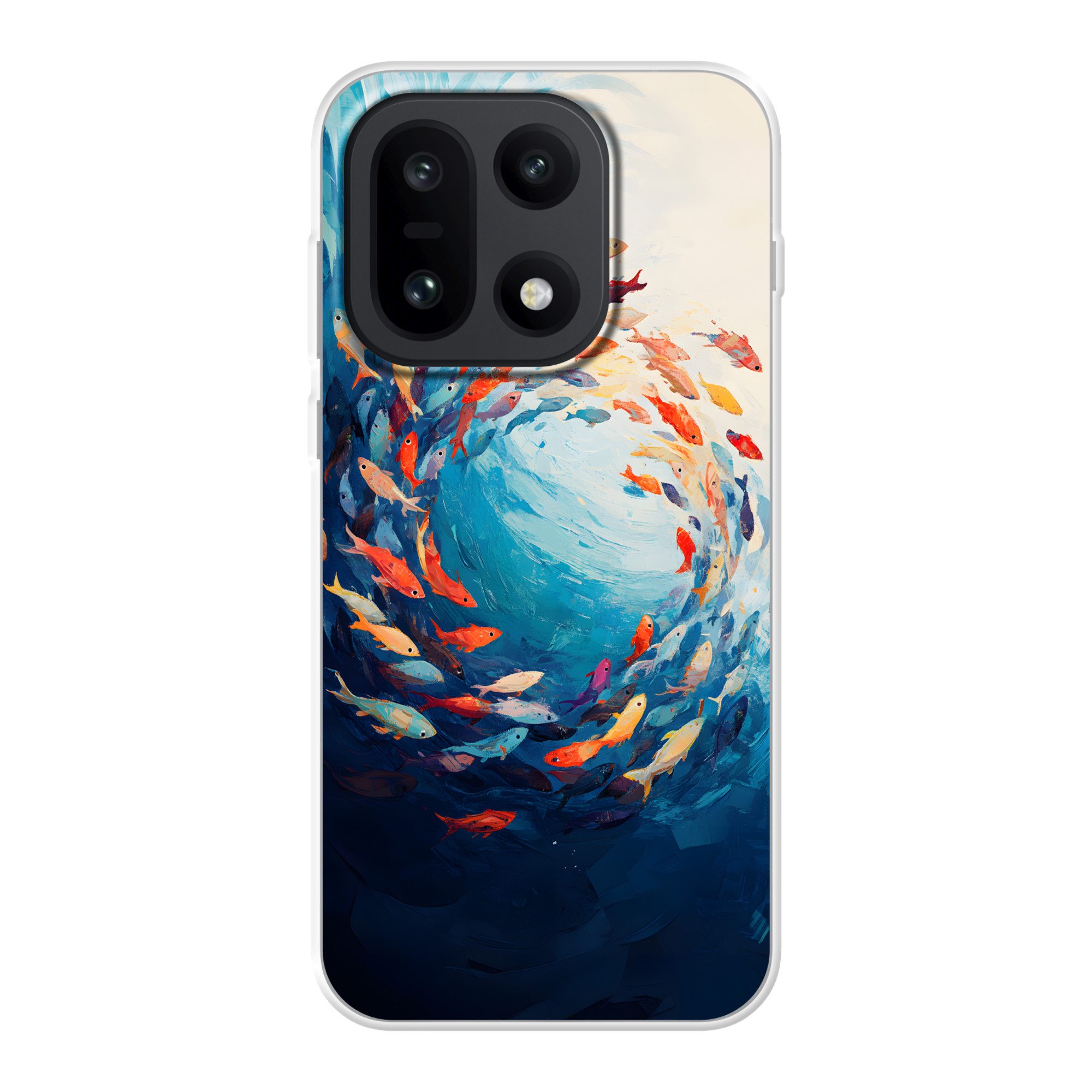 MuchoWow Handyhülle für OnePlus 15 Meer - Fische - Bunt - Dynamisch, Phone Case, Silikon, Schutzhülle Dünn