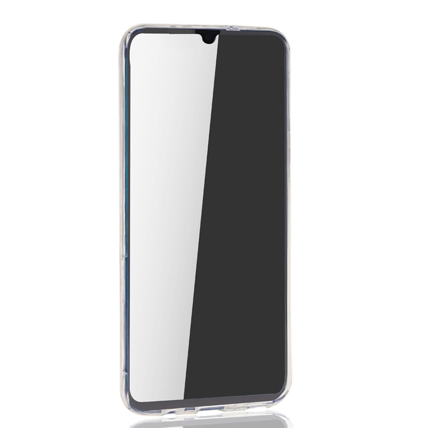 König Design Handyhülle Samsung Galaxy M20, Samsung Galaxy M20 Handyhülle Full-Cover 360 Grad Full Cover Transparent