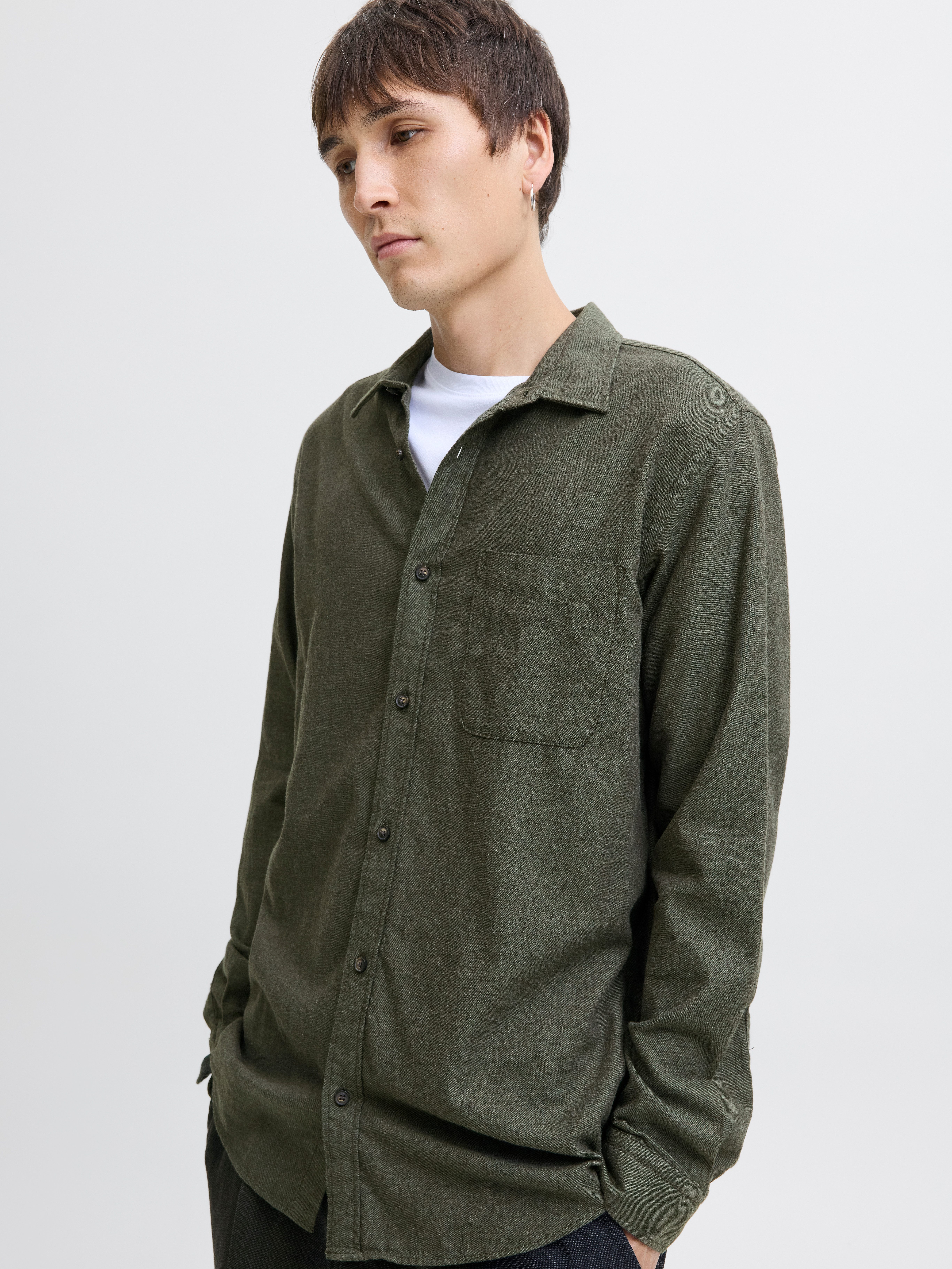 Jack & Jones Langarmhemd JJECLASSIC MELANGE günstig online kaufen