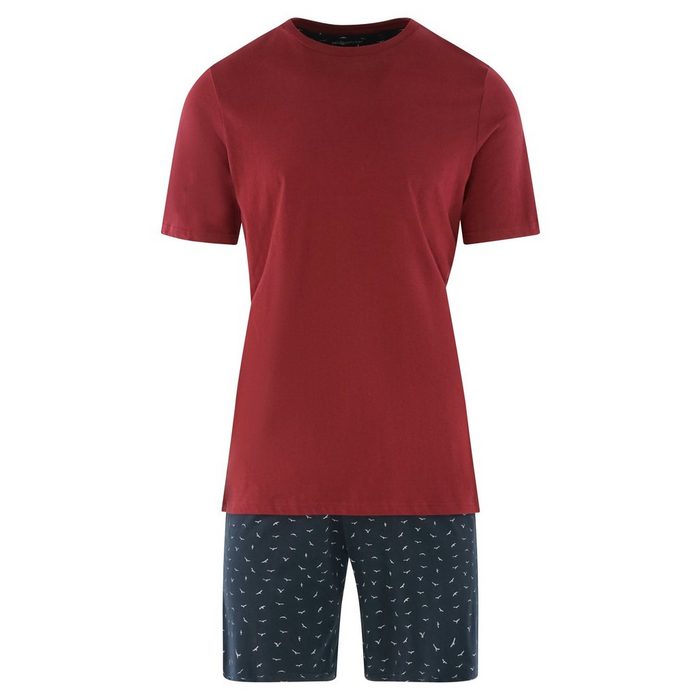 seidensticker Pyjama Basic (Set 2 tlg) Schlafanzug kurz - Baumwolle - Baumwolle -