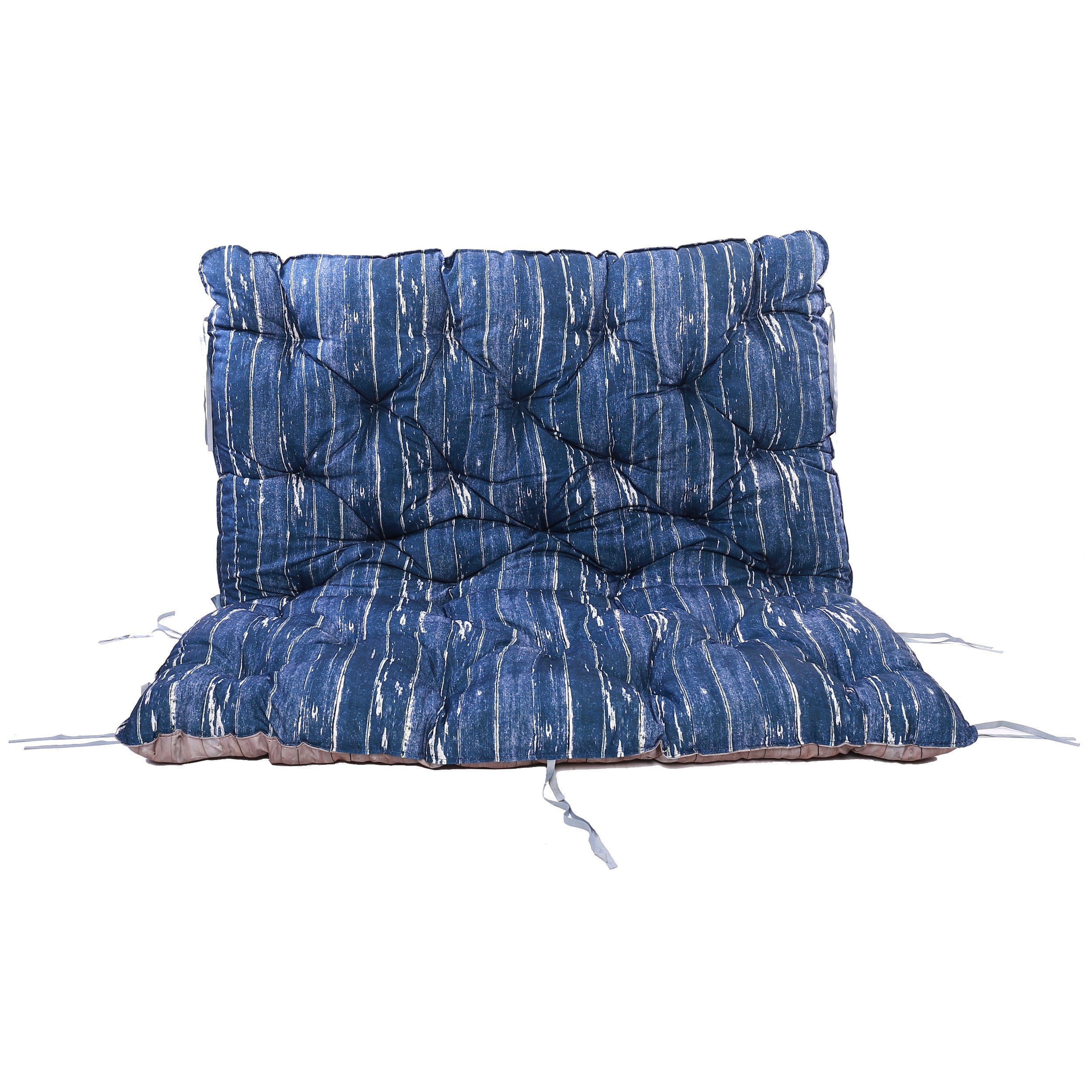 Home Feeling Palettenkissen Auflage für Europalette, Wendeauflage, Blau, 120x140x10 cm