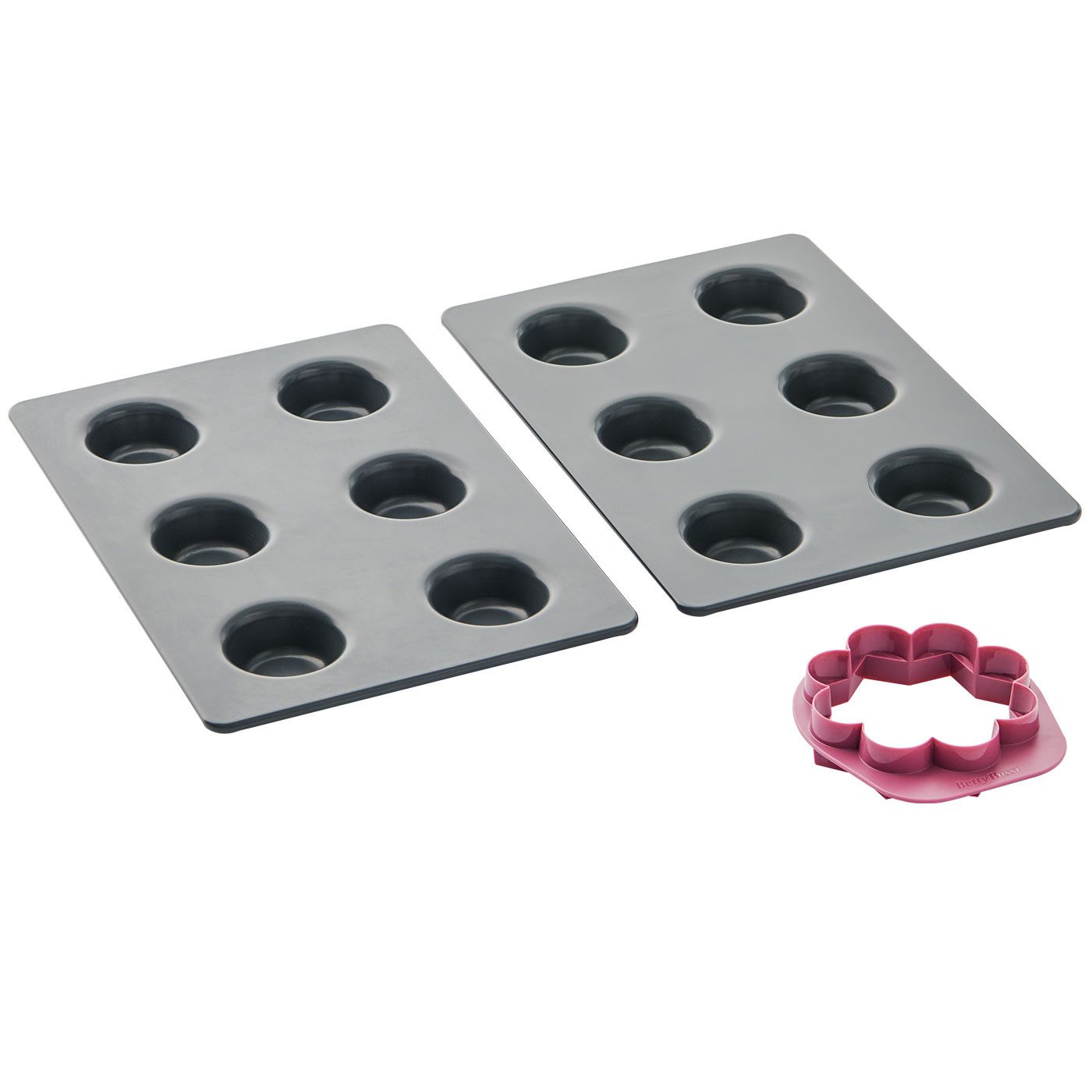 Betty Bossi Backform Backform Mini-Törtchen mit Ausstecher - Set