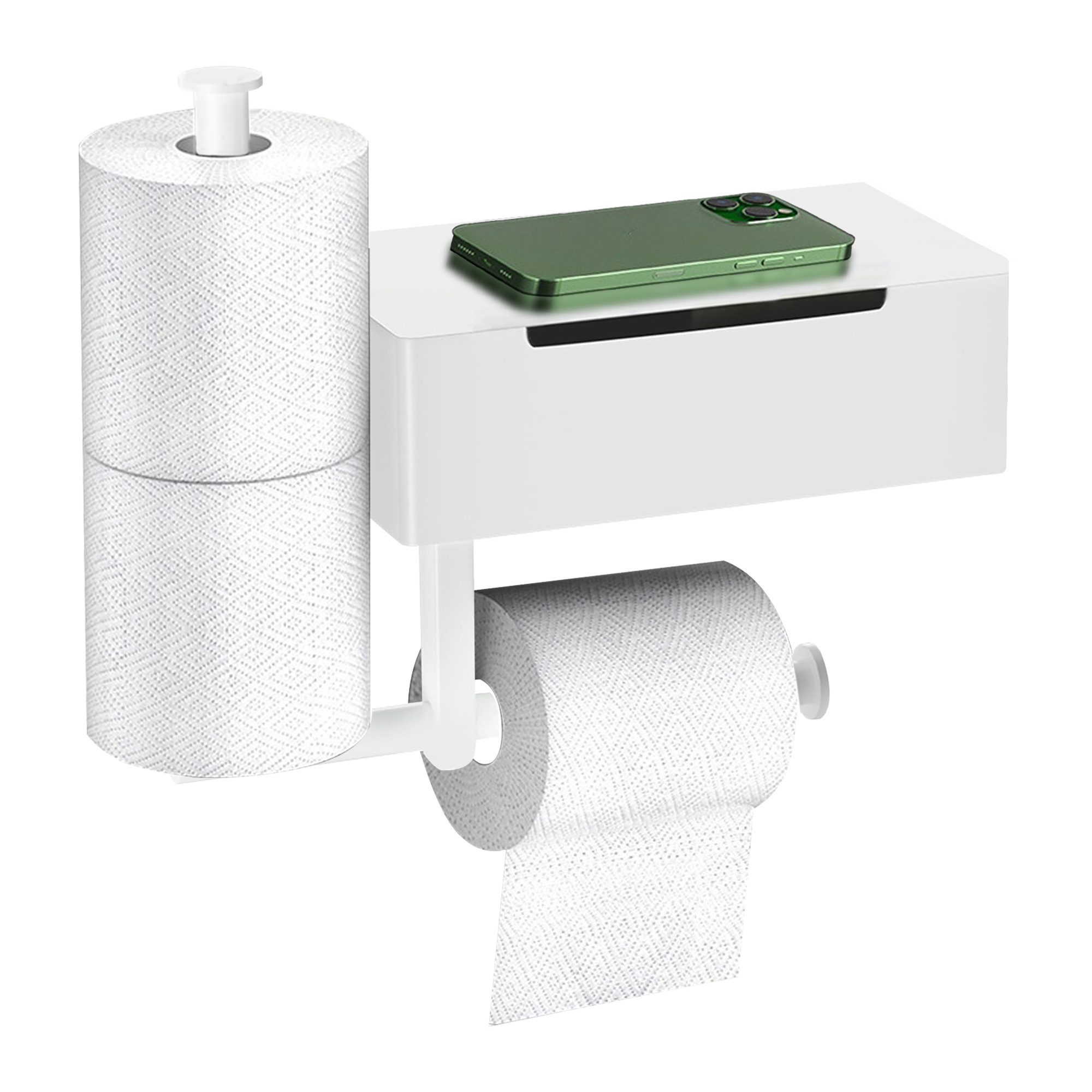 SEHAUSEU Toilettenpapierhalter edelstahl mit Feuchttücherbox, selbstklebend günstig online kaufen