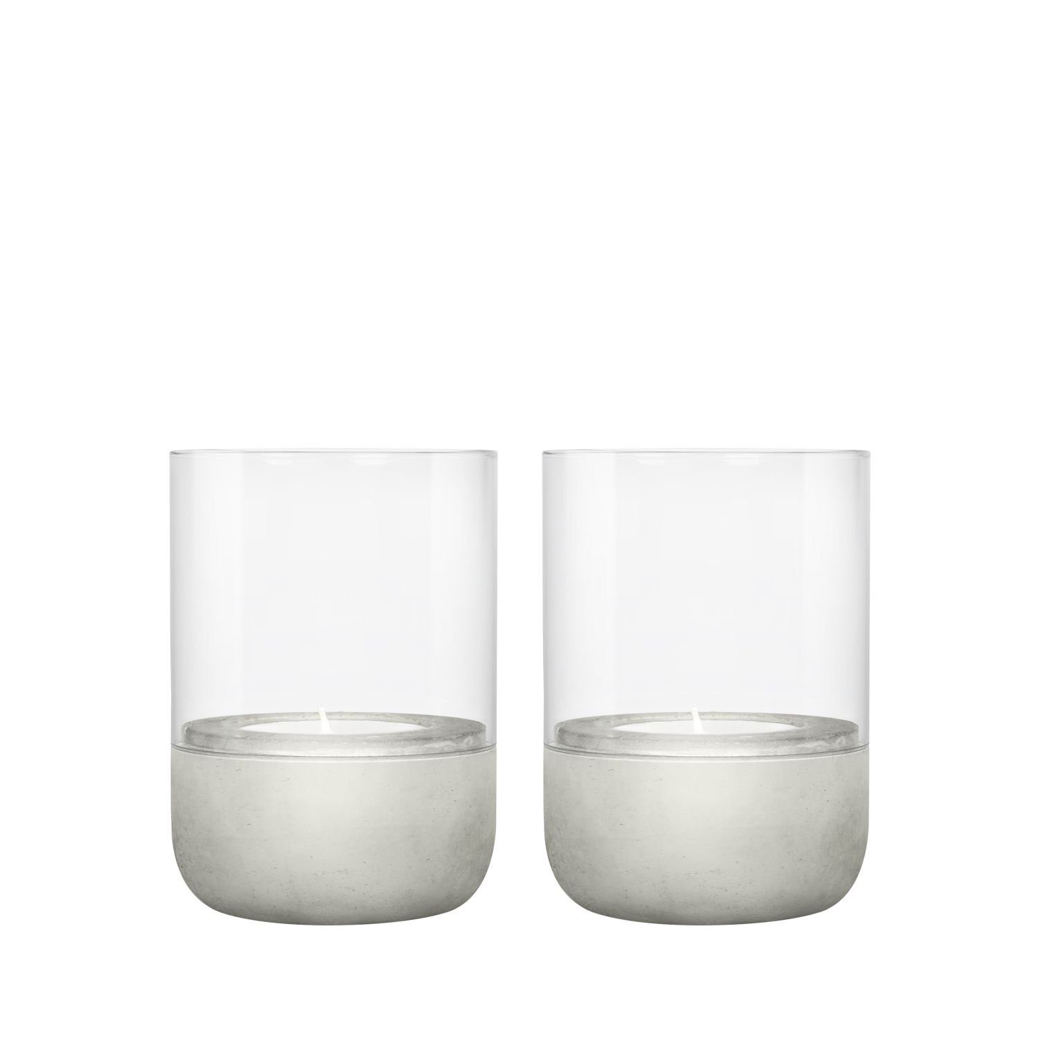 blomus Teelichthalter Calma XS Hellgrau (2er Set)