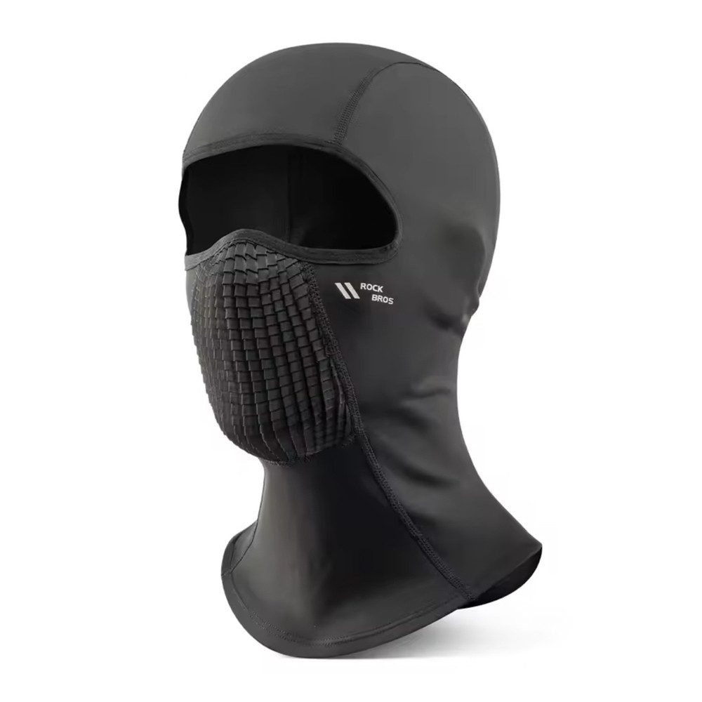 ROCKBROS Sturmhaube Kälteschutzhaube Gesichtsmaske Winterhaube (Spar-Set, 1-St., 61 g leicht) Fleecefutter, helmtauglich, atmungsaktiv