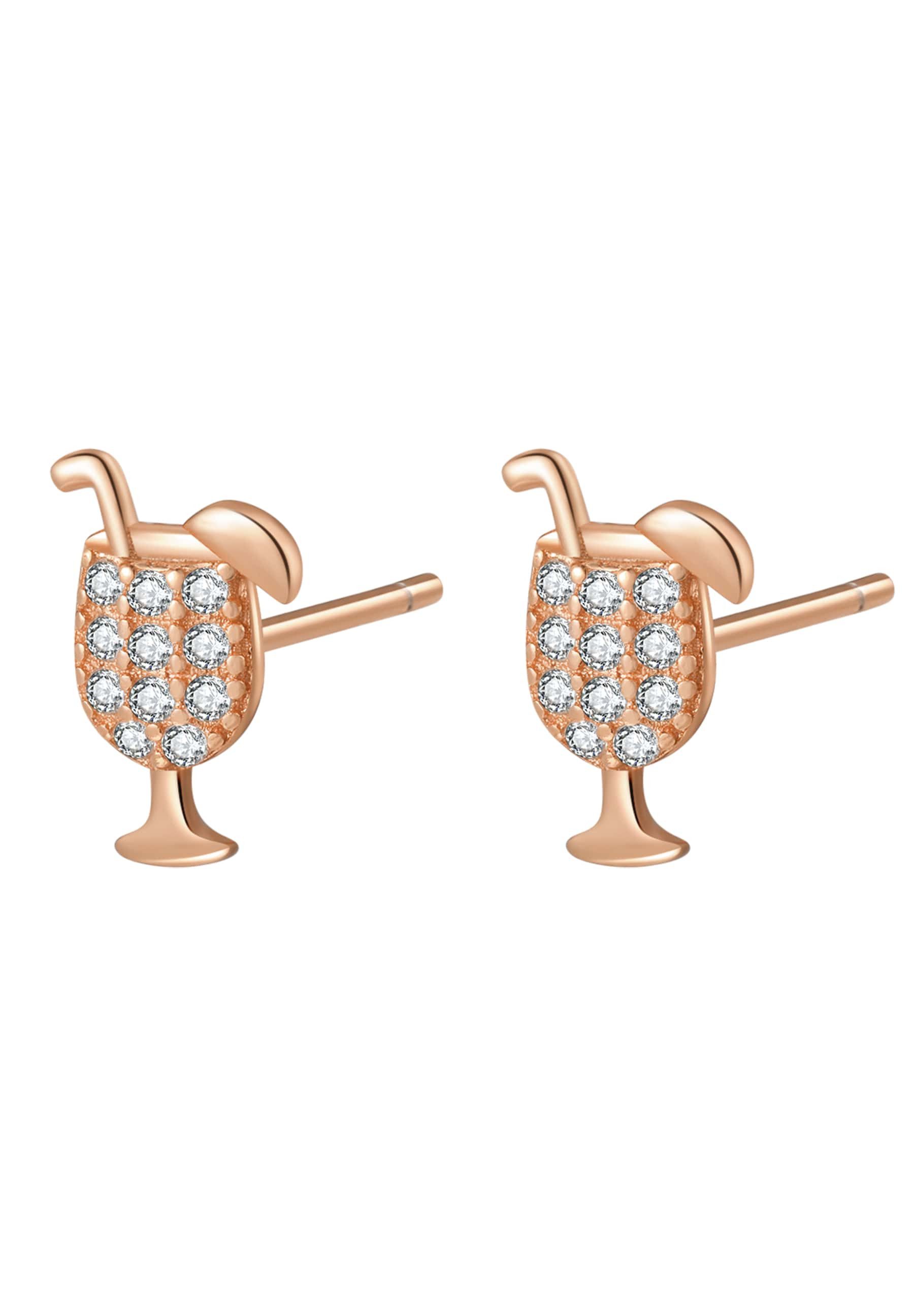 Hey Happiness Paar Ohrstecker Eistüte, Glas günstig online kaufen