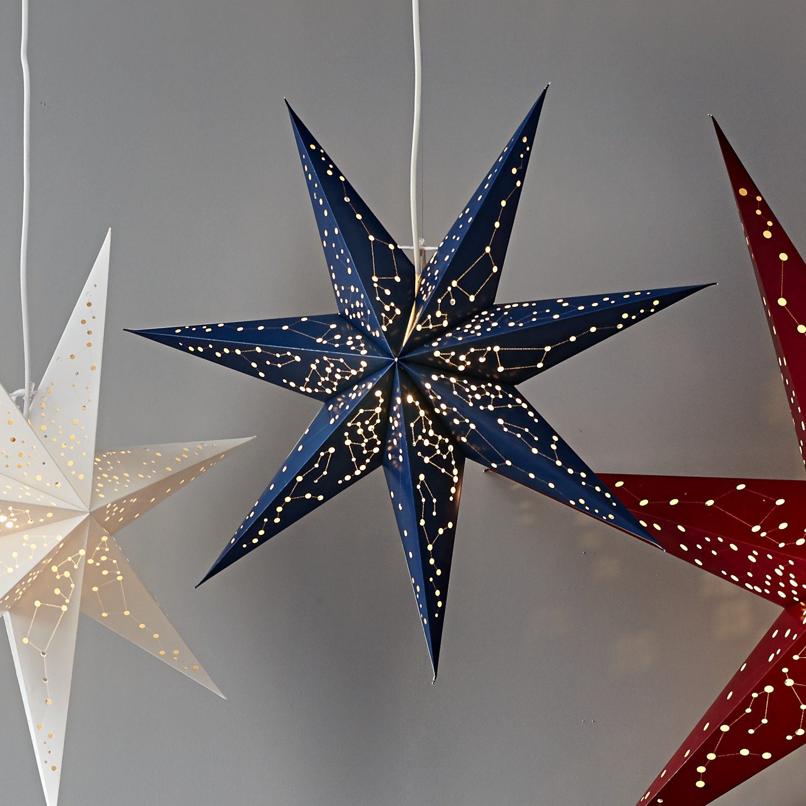 STAR TRADING LED Dekolicht Trading Galaxy, Weihnachtsstern Star Galaxy W Trading, 3D von Papierstern Star