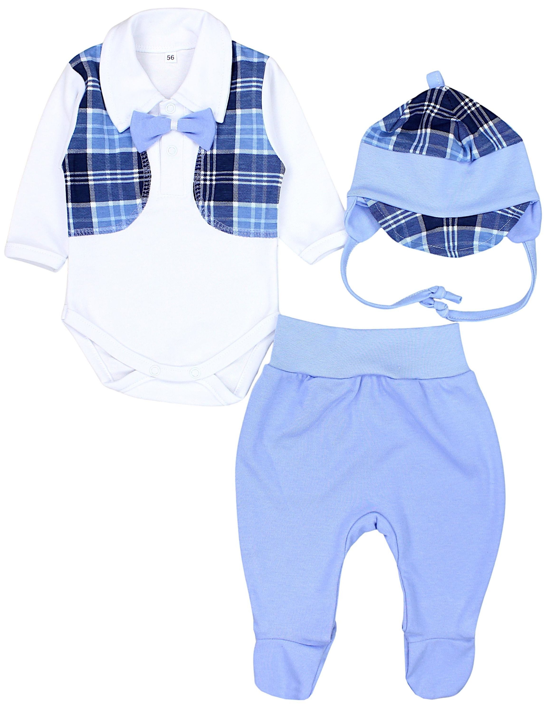 TupTam Langarmbody Baby Kleidung Set Body Strampelhose Mütze Bekleidungsset