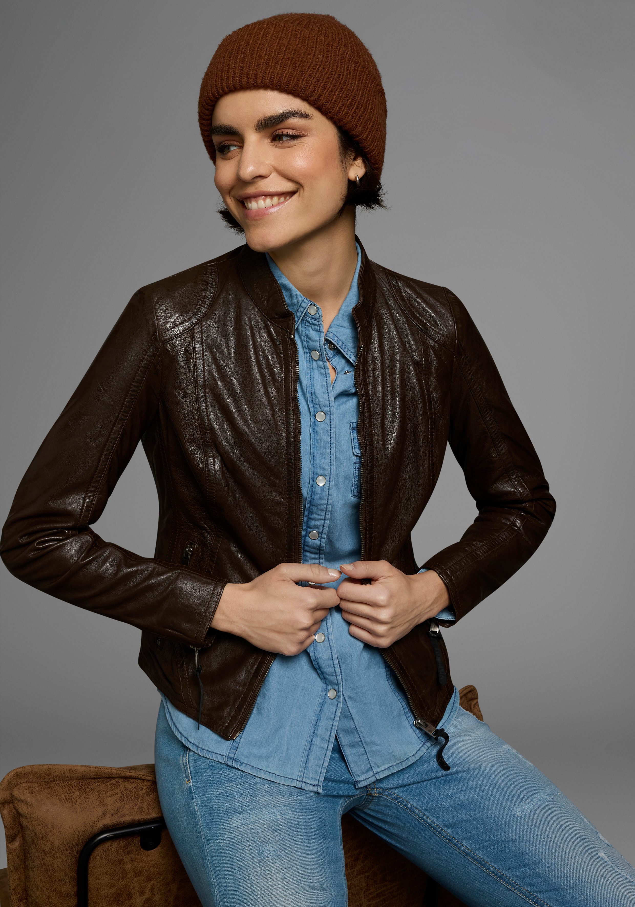 Lederjacke Athen