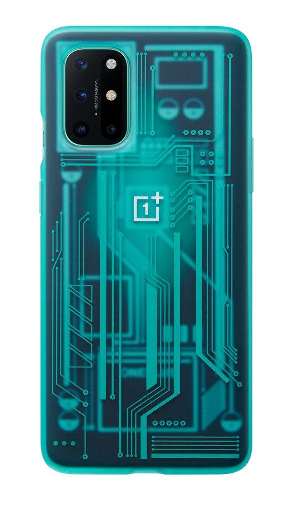 OnePlus Smartphone-Hülle für OnePlus 8T Quantum Bumper Case 5431100178 Schutzhülle Cyborg Cyan 16,64 cm (6,55 Zoll)