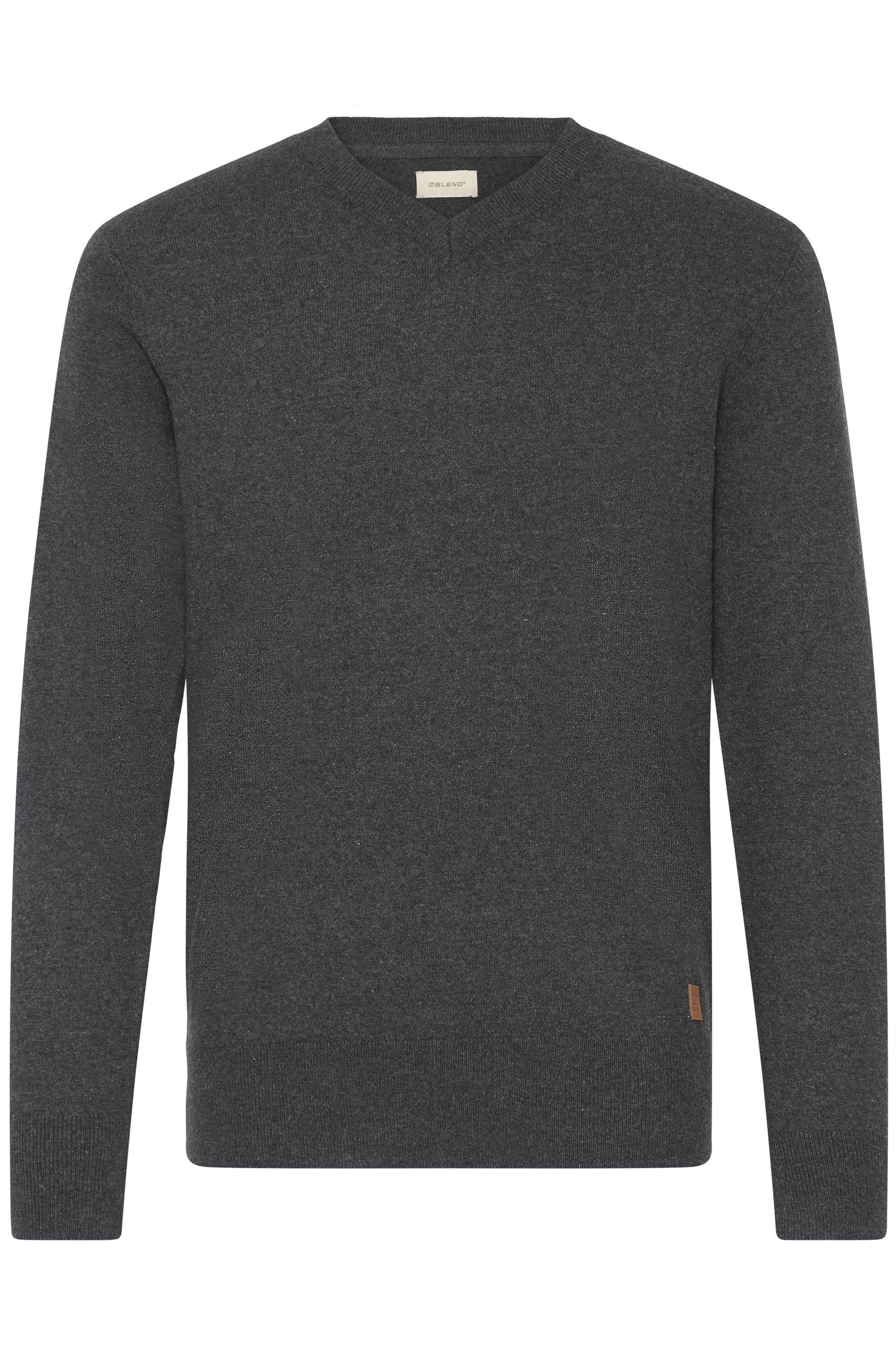 Blend V-Ausschnitt-Pullover BHFibi Stilvoller Strickpullover günstig online kaufen