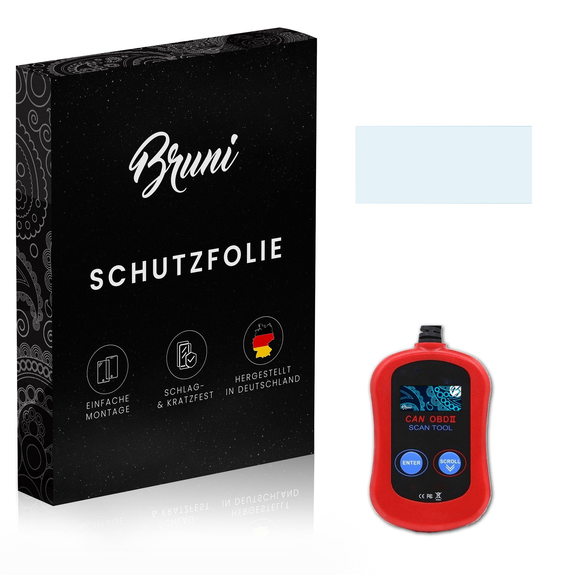 Schutzfolie Glasklare Displayschutzfolie für MaxiScan MS300