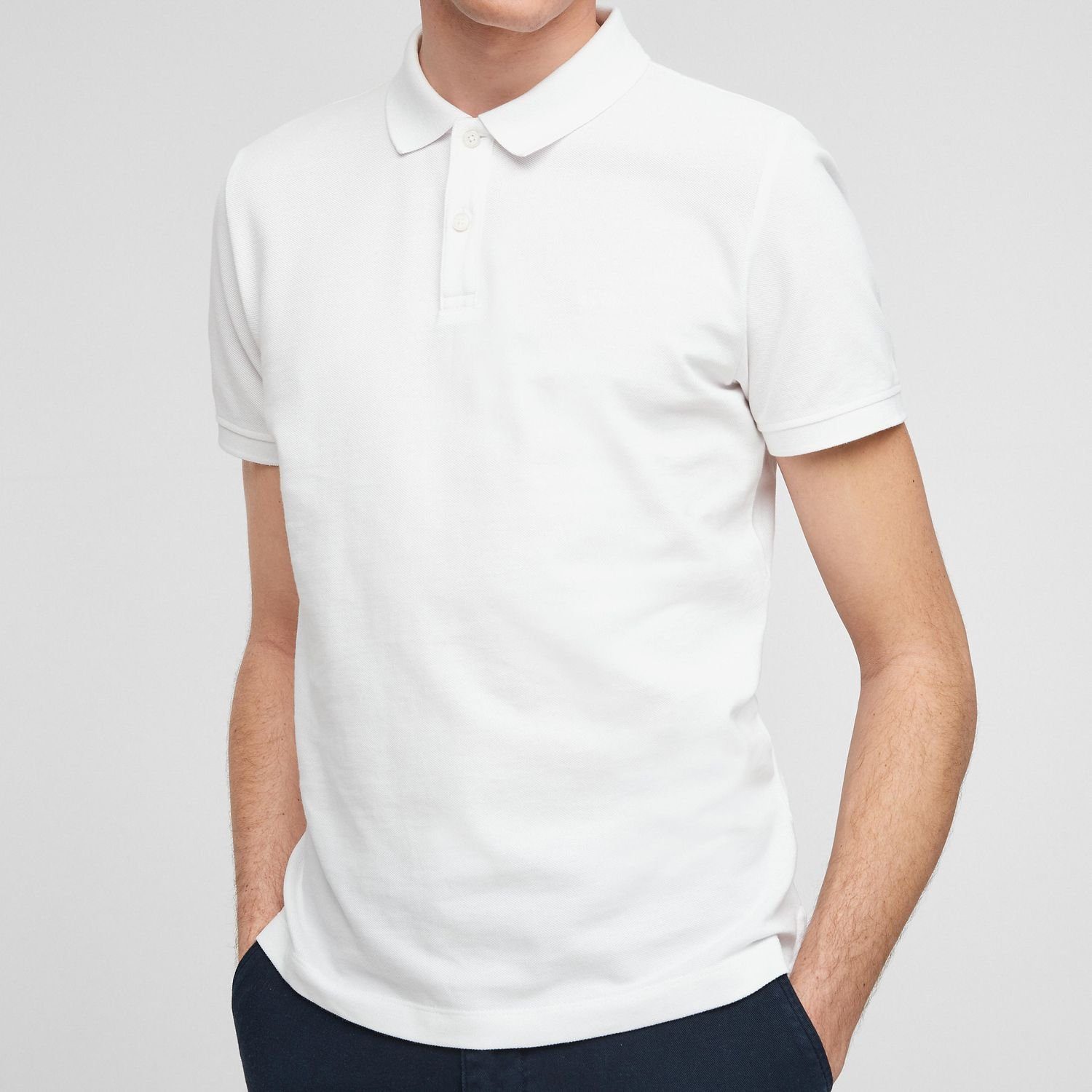 Poloshirt s.Oliver mit Logostickerei Poloshirt Weiß (1-tlg)