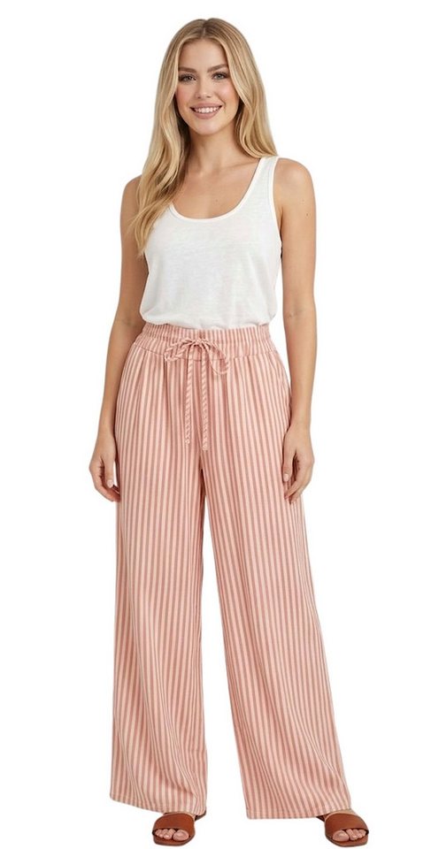 Worldclassca Stoffhose Worldclassca Stoffhose mit Streifen Gestreift Freizeit Sommerhose Neue Kollektion - Stilvolle und gemütliche Sommer Mode für Damen