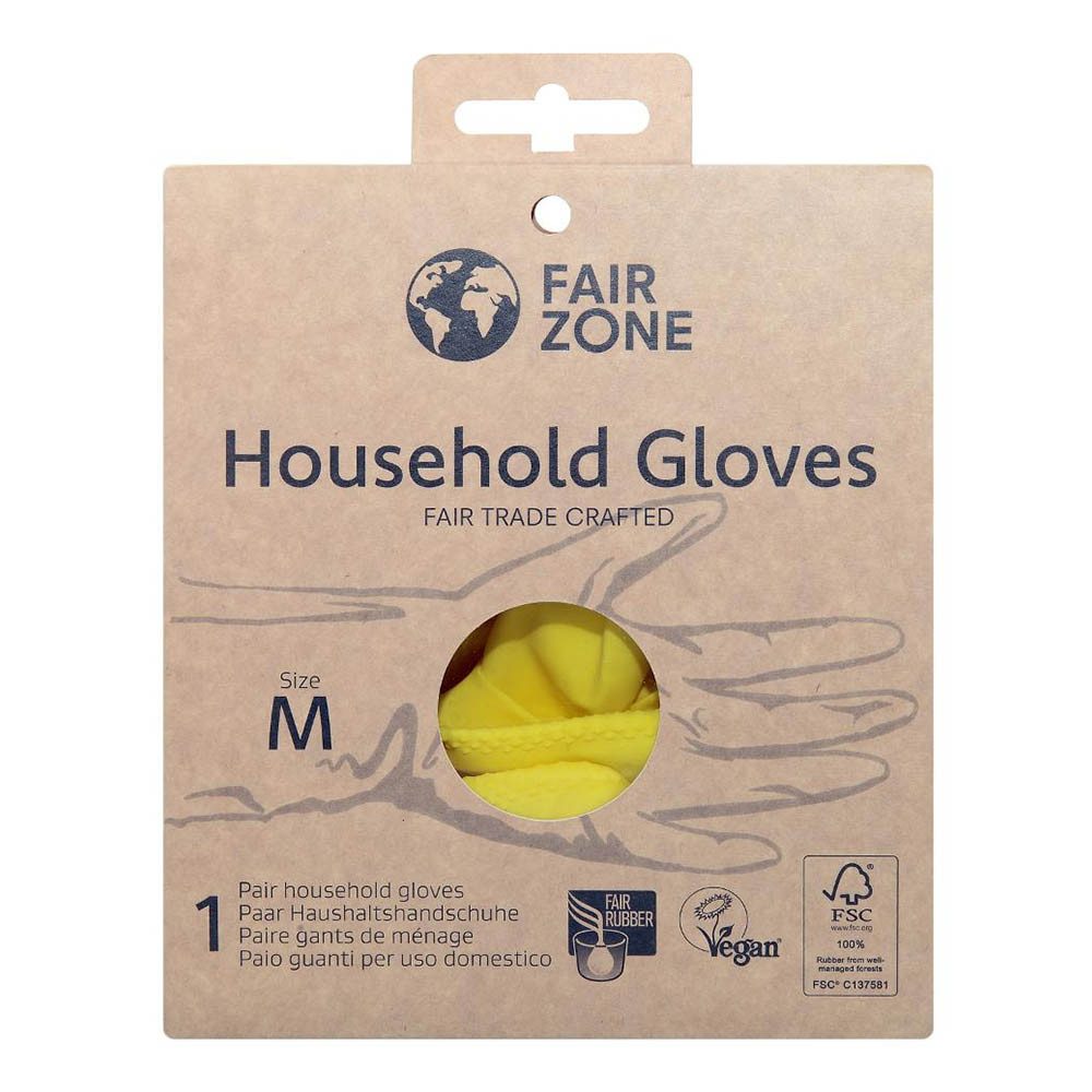 Fair Zone Einweghandschuhe Haushaltshandschuhe - Größe M 1 Paar