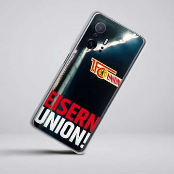 DeinDesign Handyhülle Fanartikel 1. FC Union Berlin Fußball Eisern Union Typo, Xiaomi 11T 5G Silikon Hülle Bumper Case Handy Schutzhülle