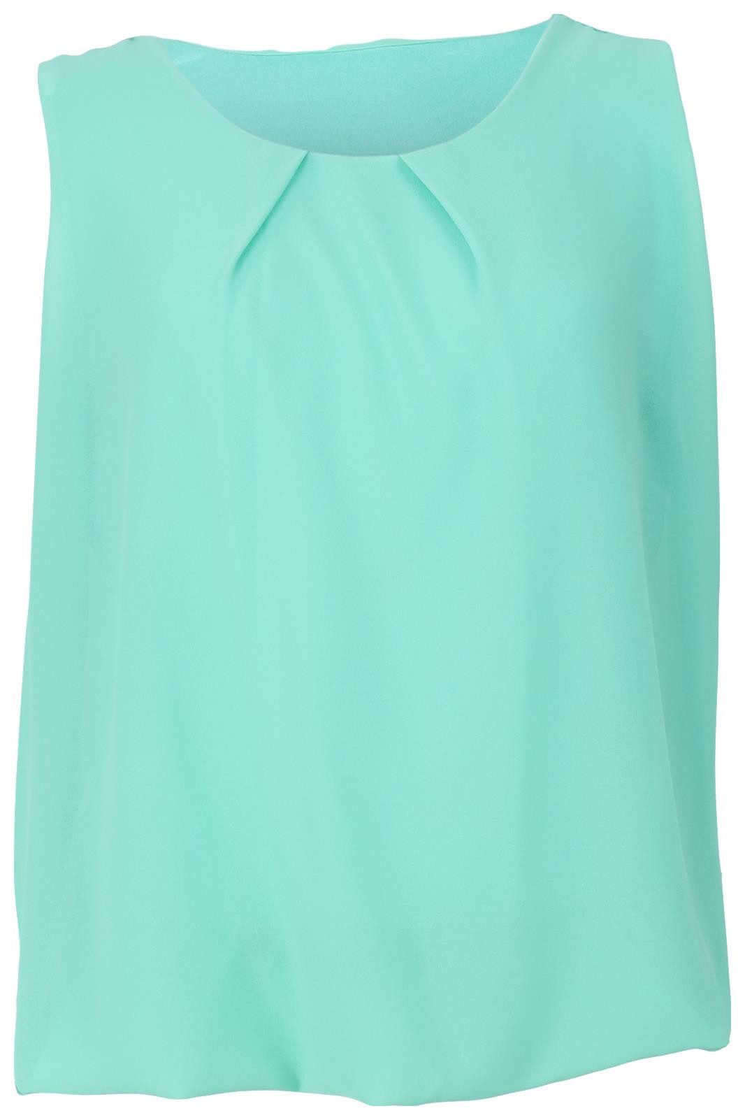 malito more than fashion Chiffonbluse malito Damen Bluse ärmellos 6879 Blusentop mit Rundhals-Ausschnitt – Bild 5 von 5