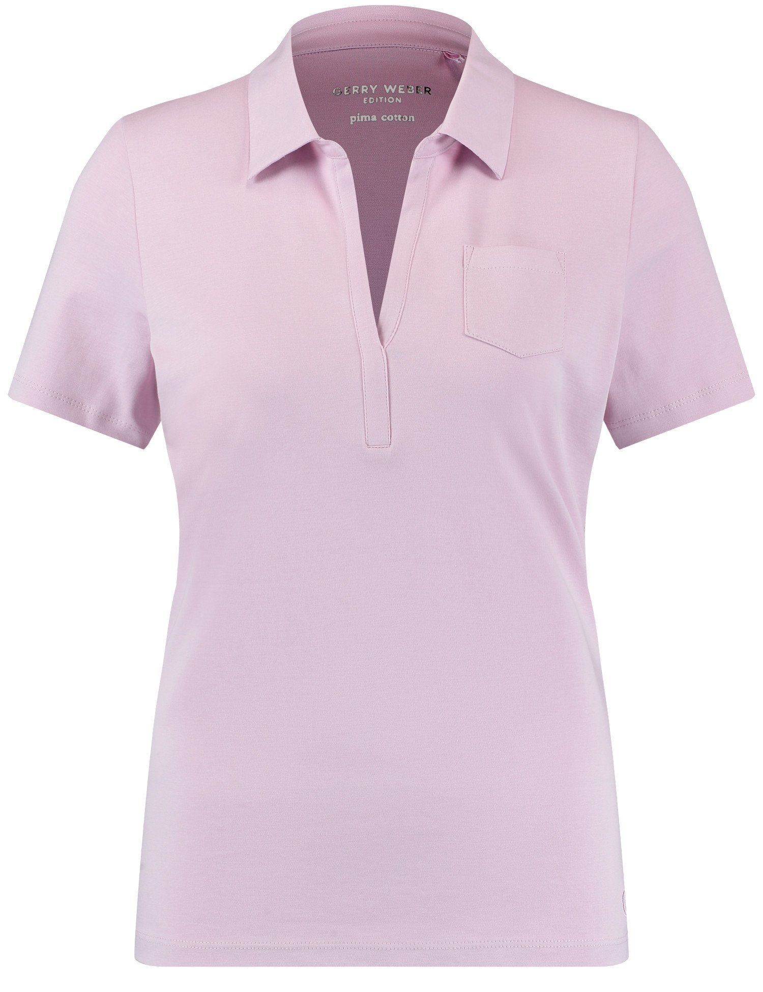 GERRY WEBER Poloshirt Kurzarm Powder Poloshirt Pink