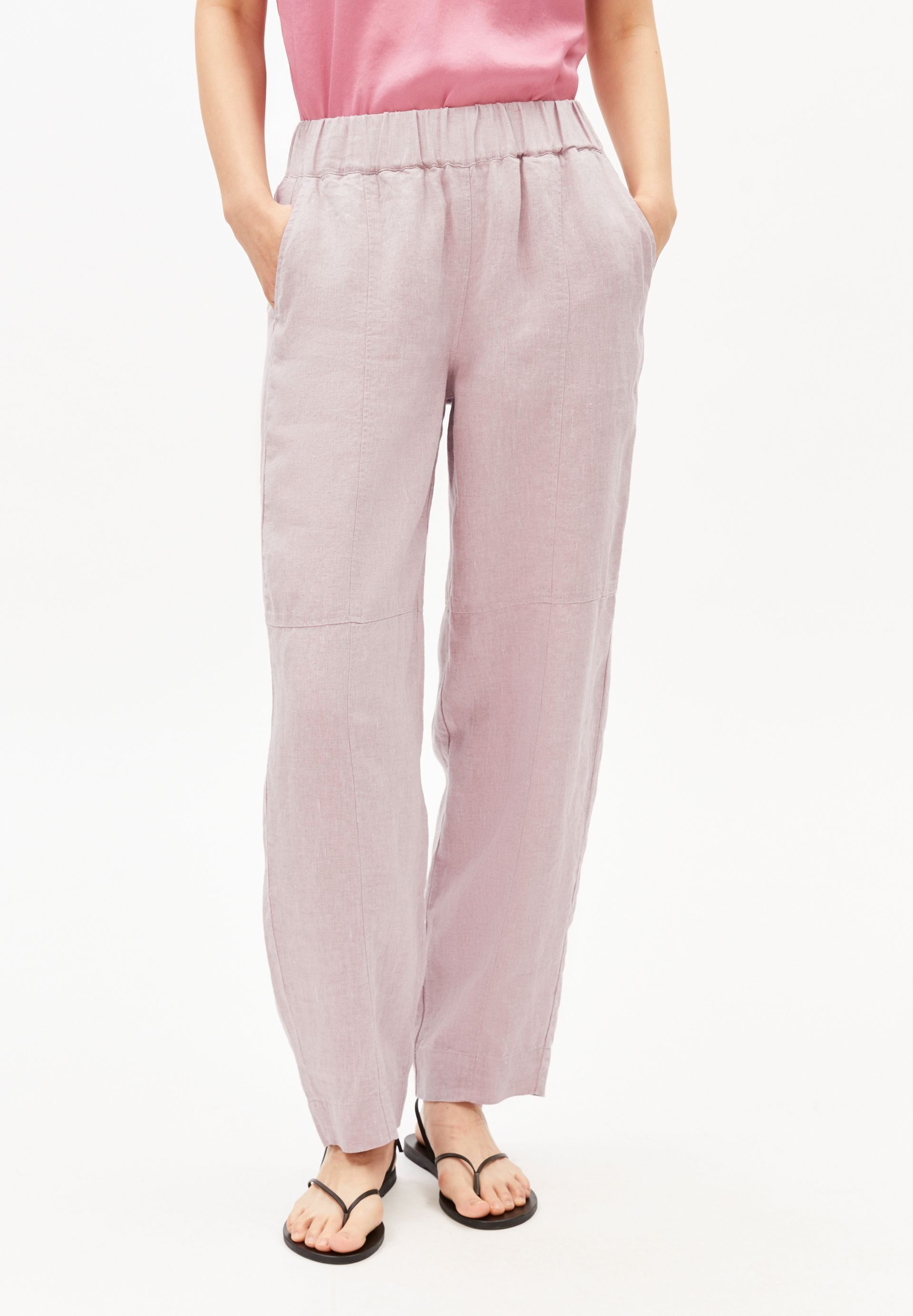 Armedangels Stoffhose LINO BARREL 100% Leinen (Mid waist, Loose Fit) günstig online kaufen
