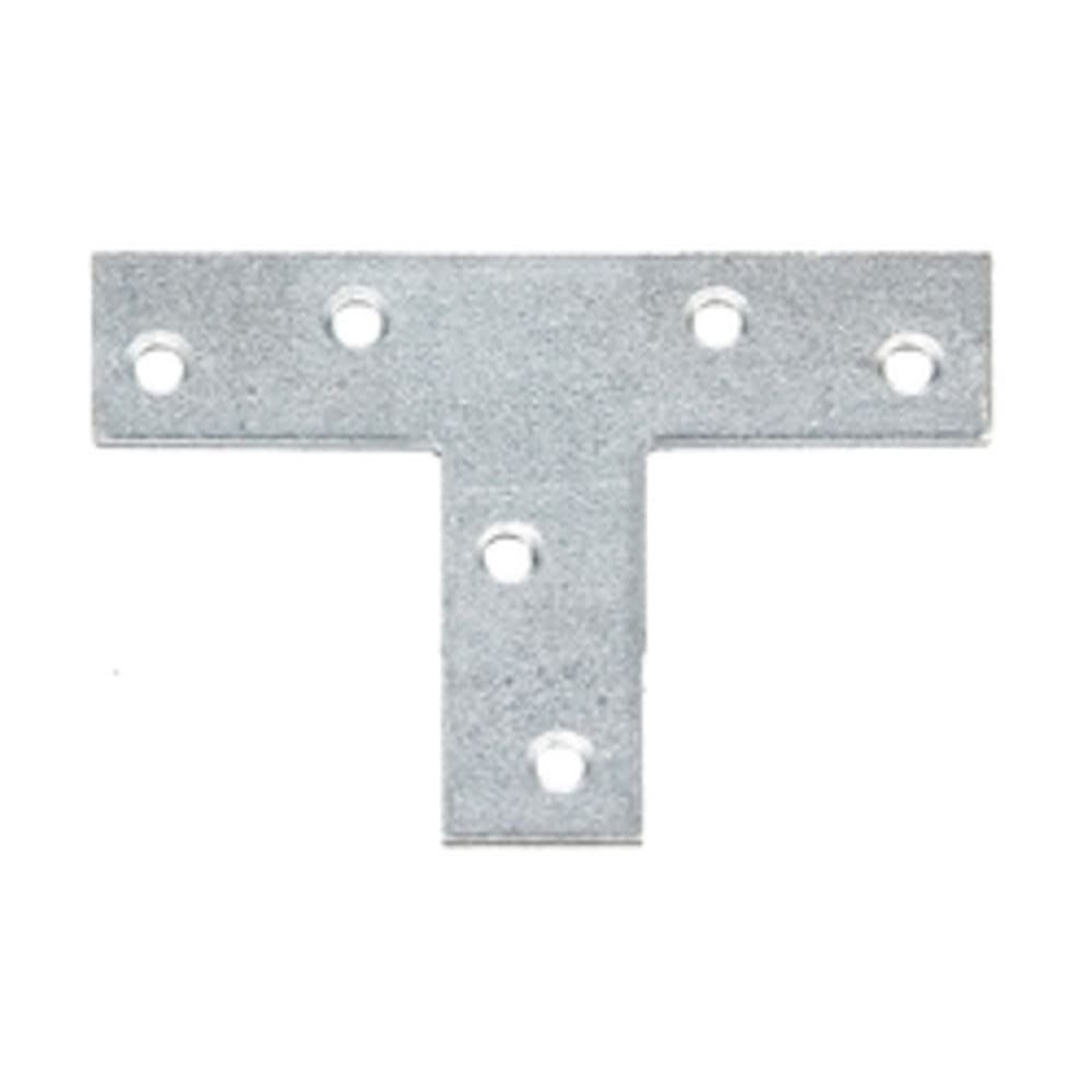 Möbelbeschlag Flachverbinder, T- Form, verzinkt, 70x50x16mm, 2mm dick, 6 Löcher