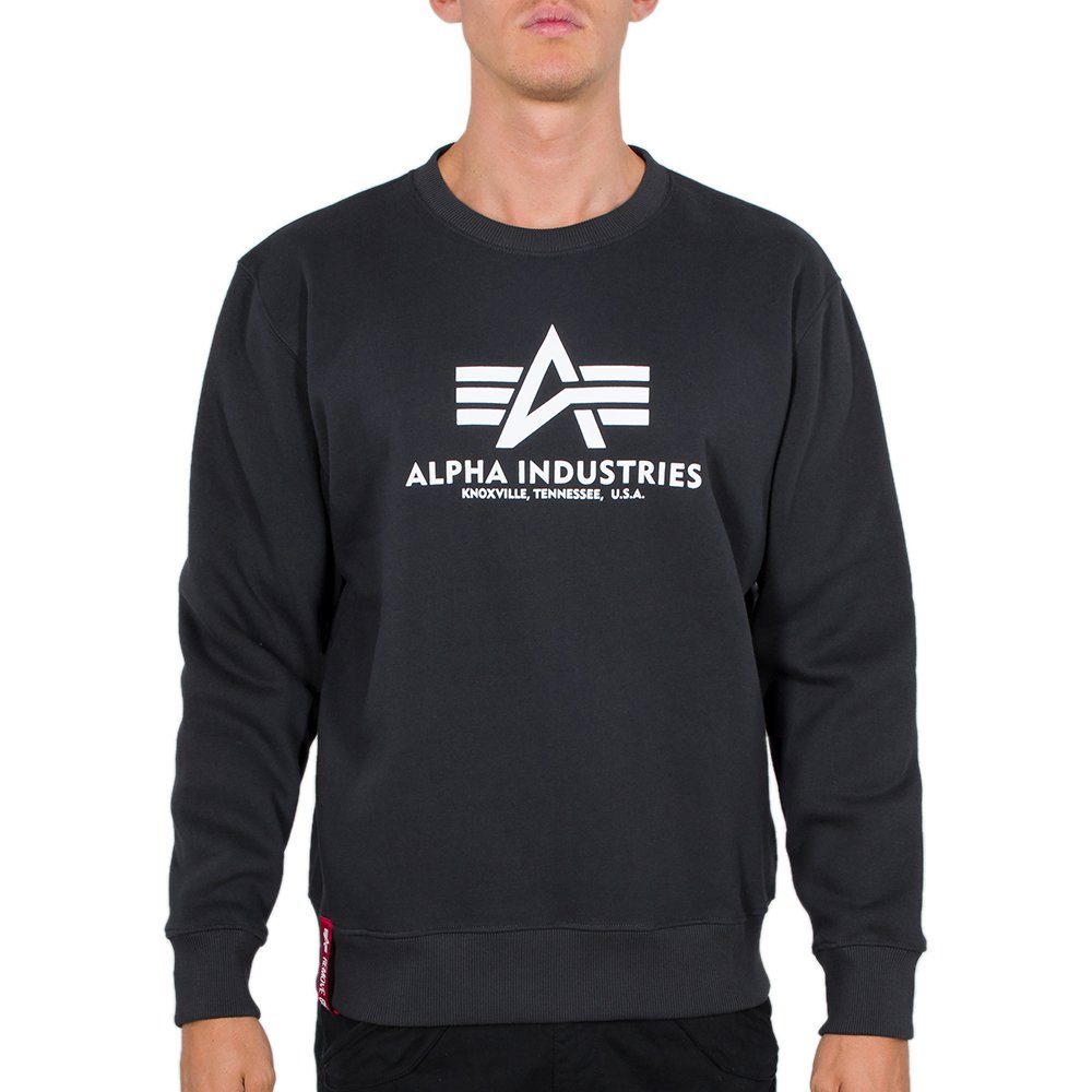 Alpha Industries Sweatshirt Alpha Herren Industries grey Basic iron Sweatshirt