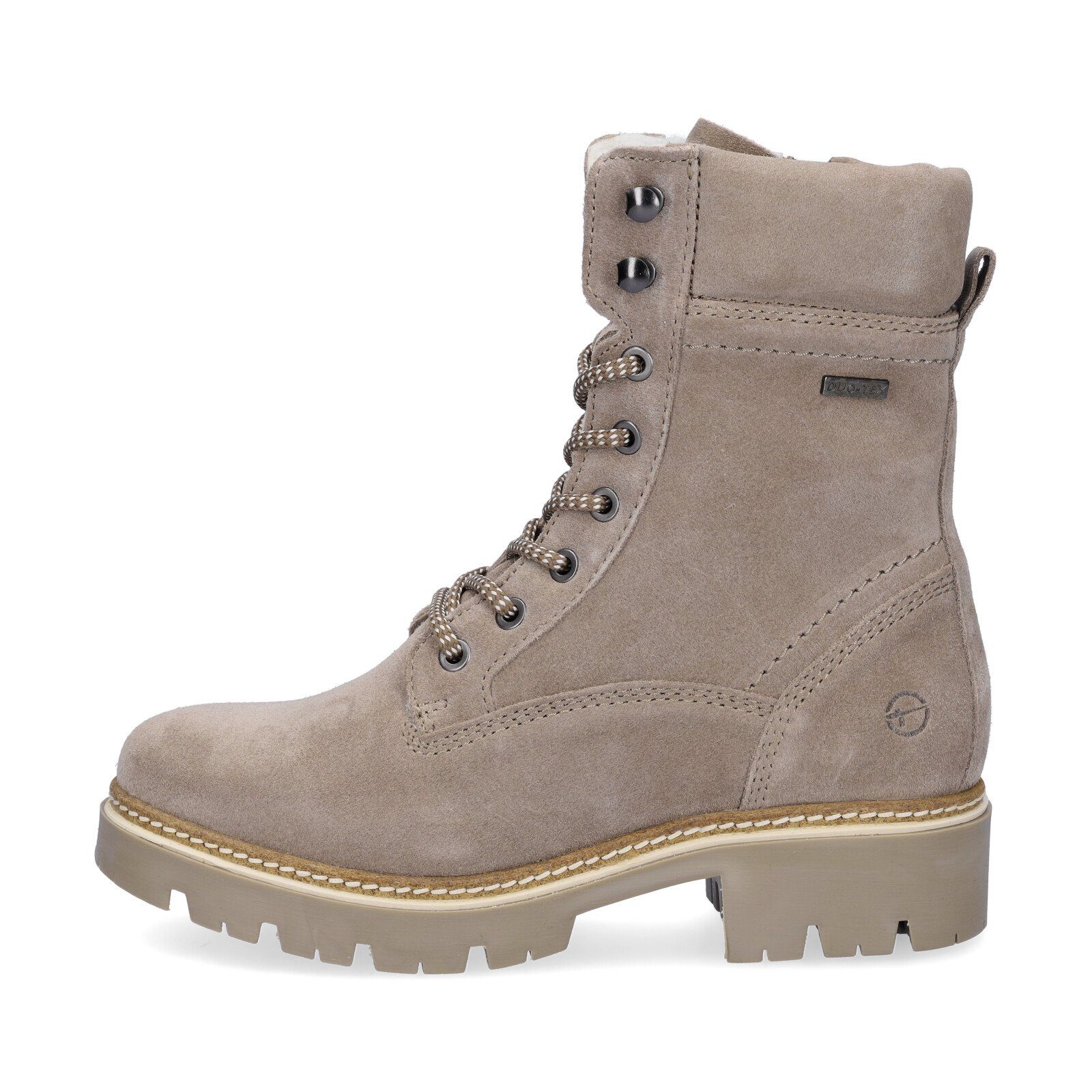 Tamaris Tamaris Damen Leder Schnürboot taupe Schnürboots