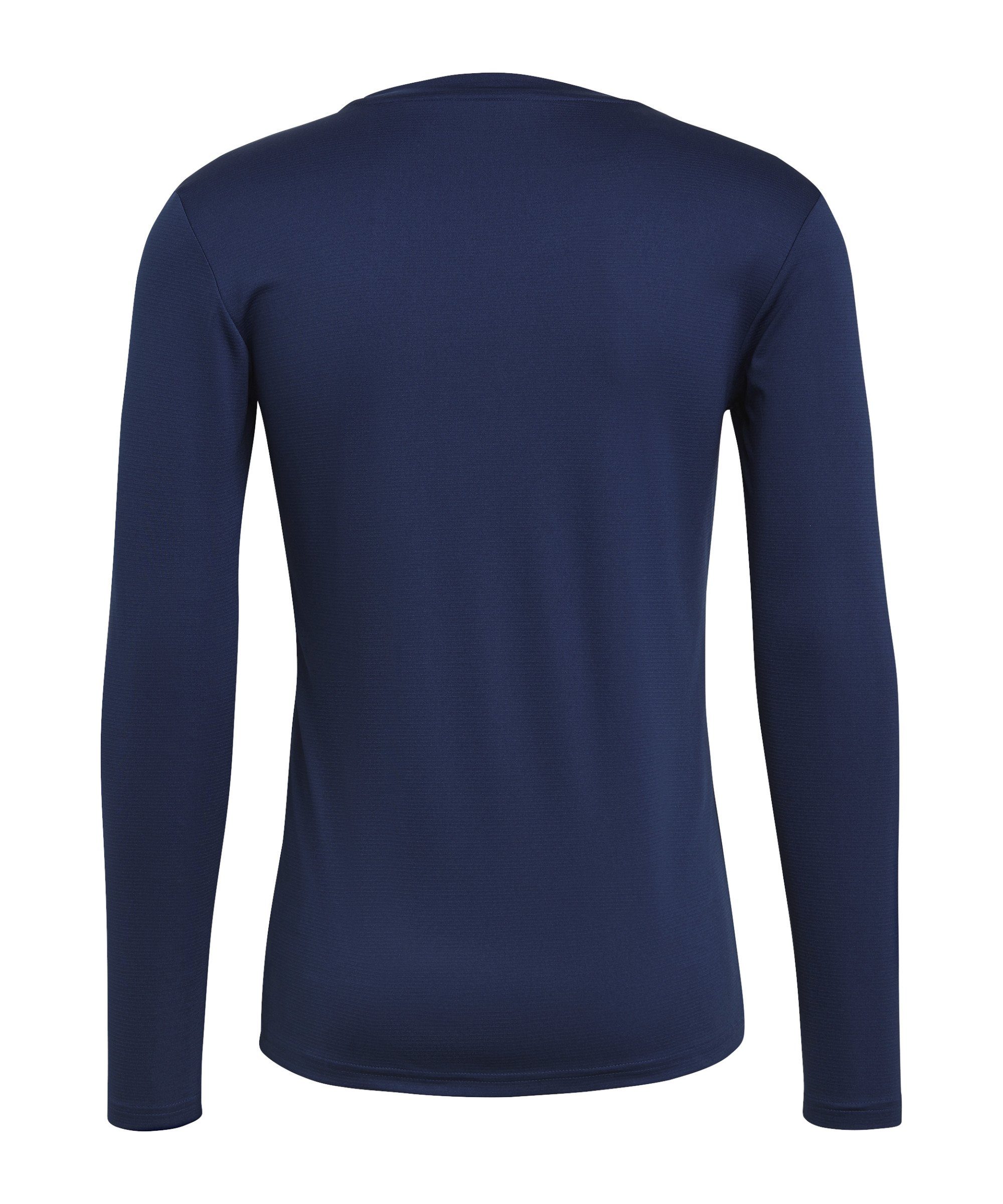 Nachhaltiges Performance Team Produkt adidas langarm Top Base blau Funktionsshirt