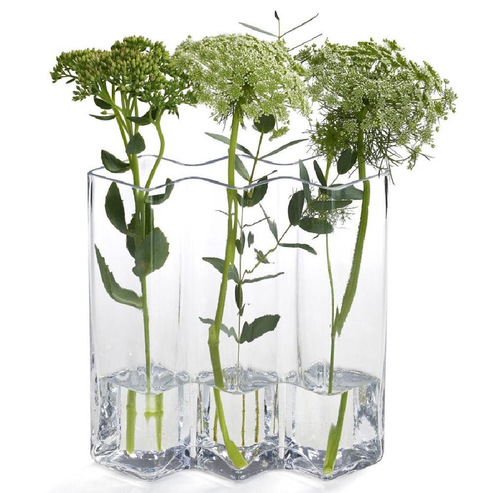 Born in Sweden Dekovase Vase Row Grau Hoch (3 Kammern)