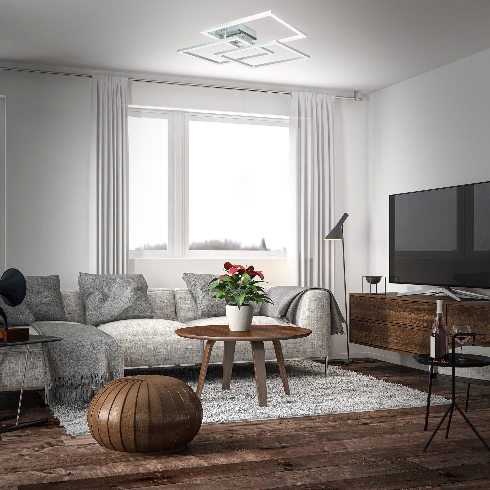B.K.Licht Smarte LED-Leuchte BK_FR1320 WiFi LED-Deckenleuchte, günstig online kaufen