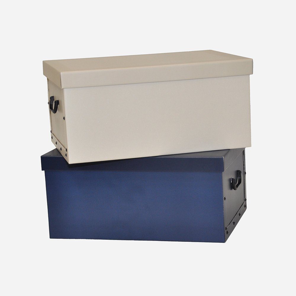 Kreher Aufbewahrungsbox Aufbewahrungsbox, Dekokarton - Motiv: Classic White