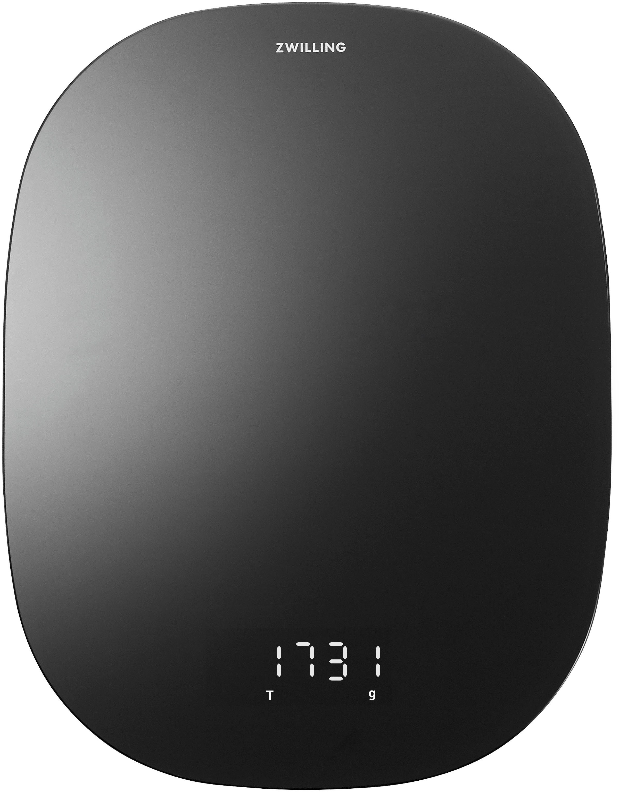 Zwilling Küchenwaage Enfinigy, Digitale Küchenwaage, LCD-Display, Aufladung per USB, bis 10 kg