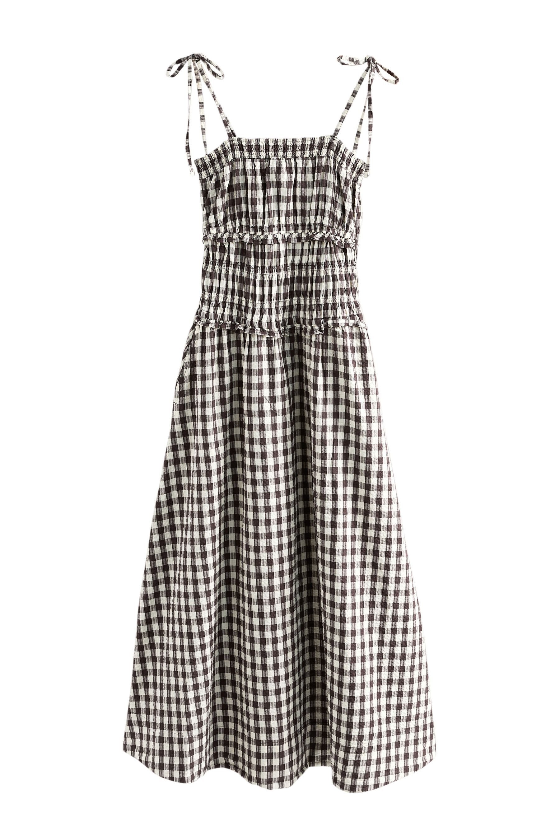 Next Bandeaukleid Schlichtes Maxikleid mit Bandeau-Ausschnitt (1-tlg)