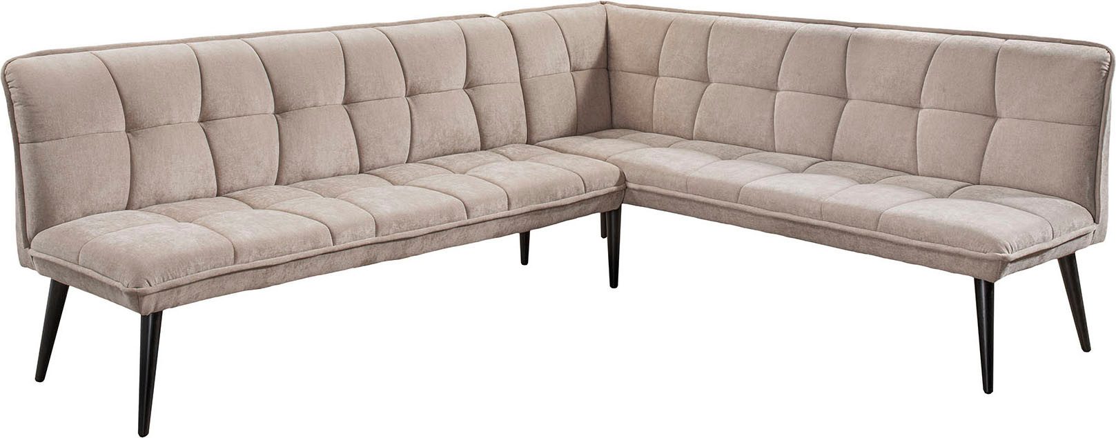exxpo - sofa fashion Essbank Mocca Essbank, Sitzbank, hoher Sitzkomfort, bequem und elegant, hochwertige Detailverarbeitung