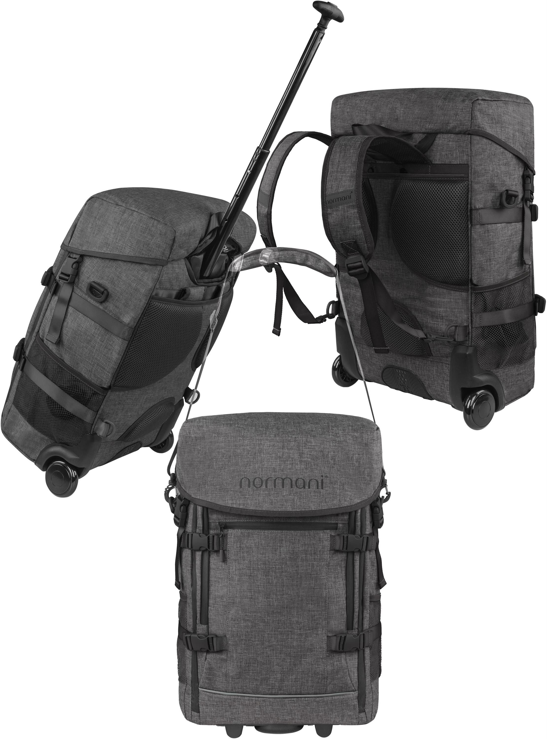 normani Reisetasche, Trolley in Handgepäck Maßen mit Rucksackfuntkion + kle günstig online kaufen