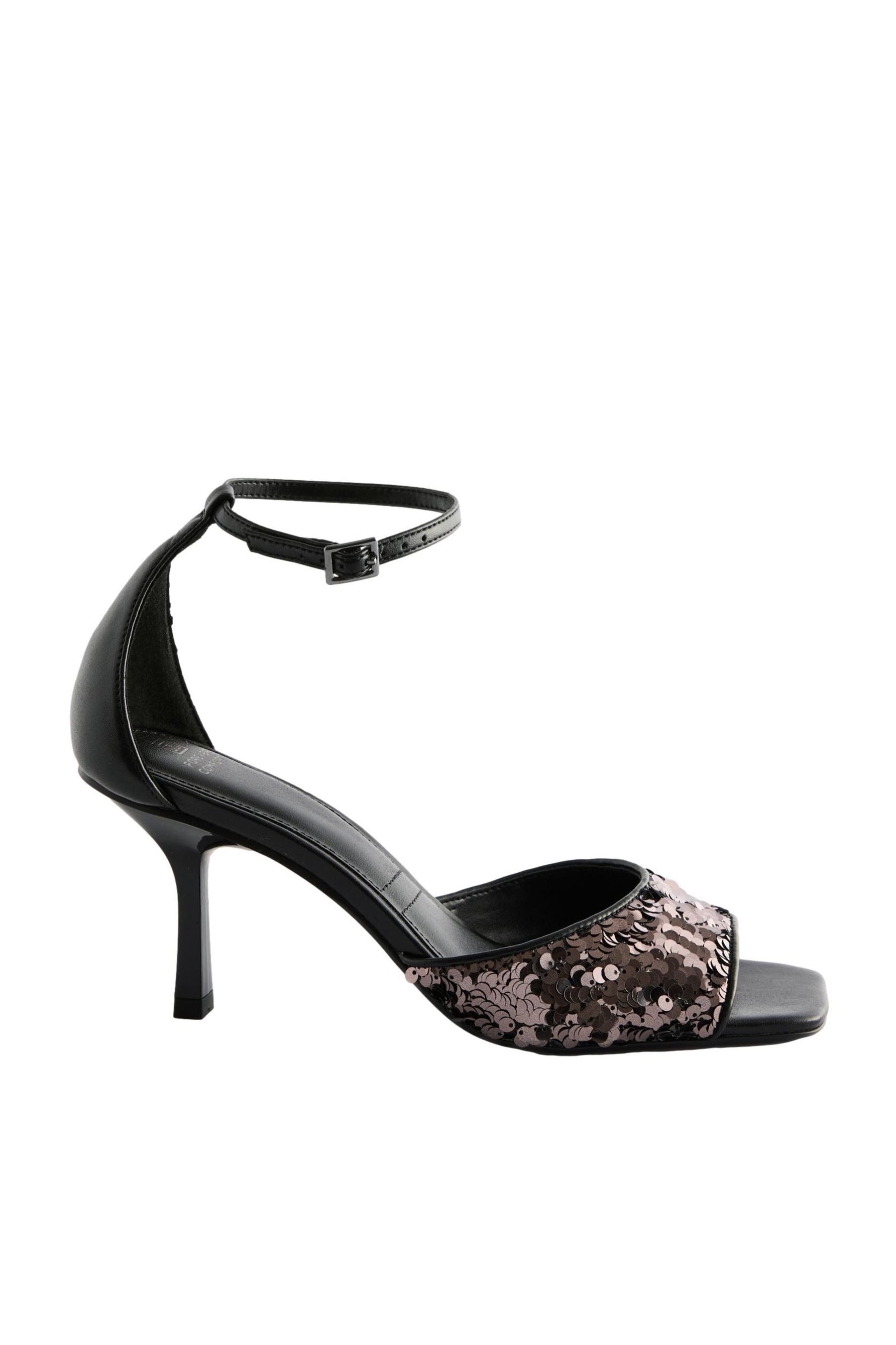 Forever Comfort® offene Sandaletten, Pailletten Sandalette