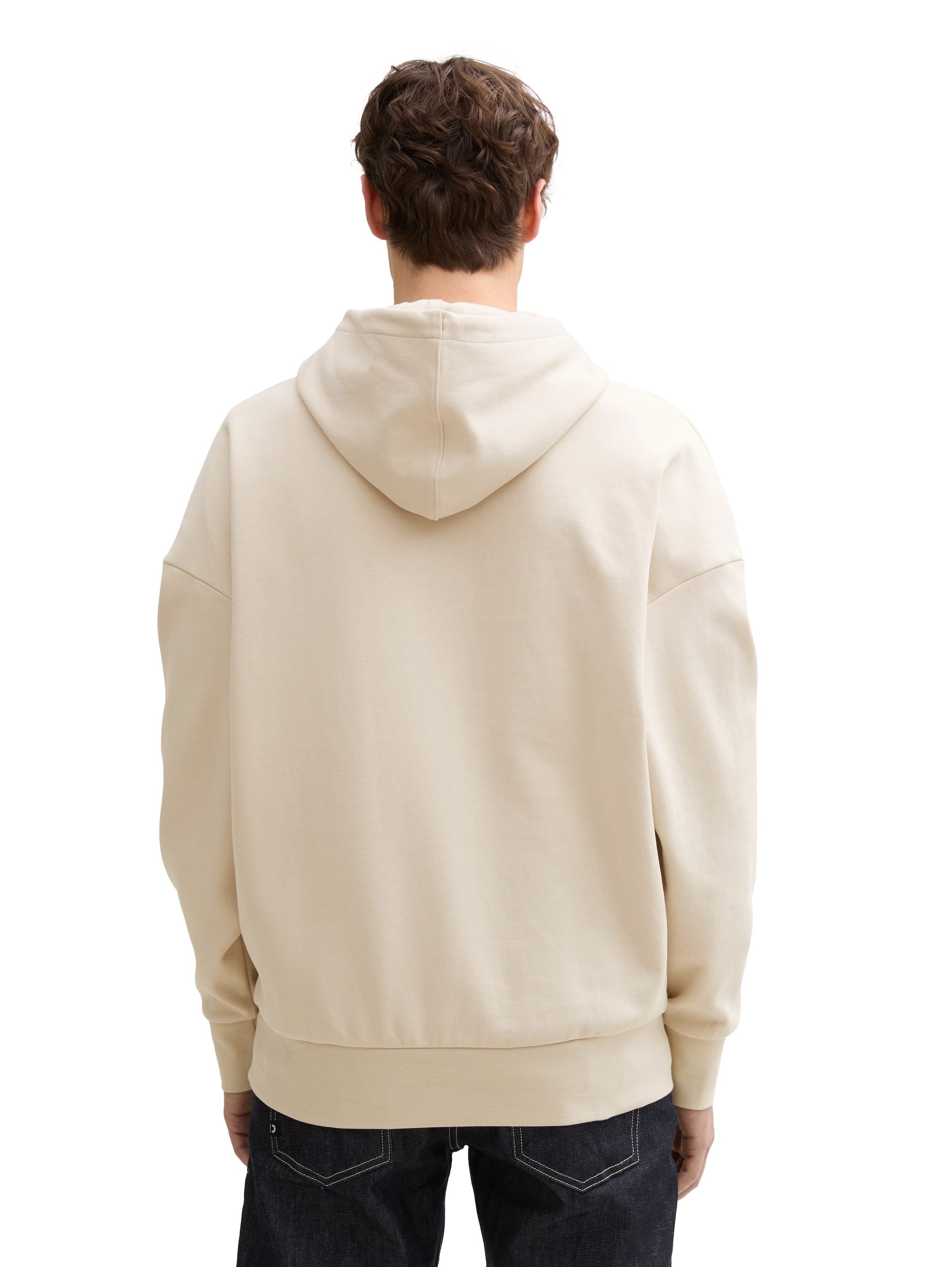 TOM TAILOR Denim Kapuzensweatshirt mit Statement-Print günstig online kaufen