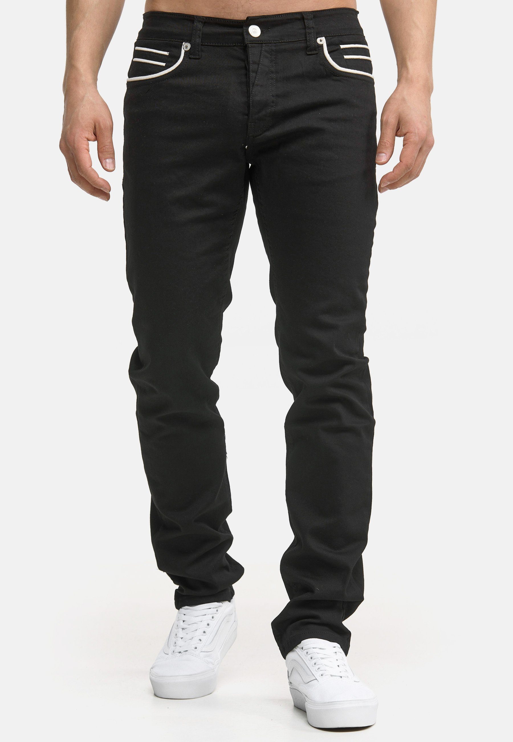 Jeans 3450 Black Code47 Regular-fit-Jeans Code47 Herren Modell