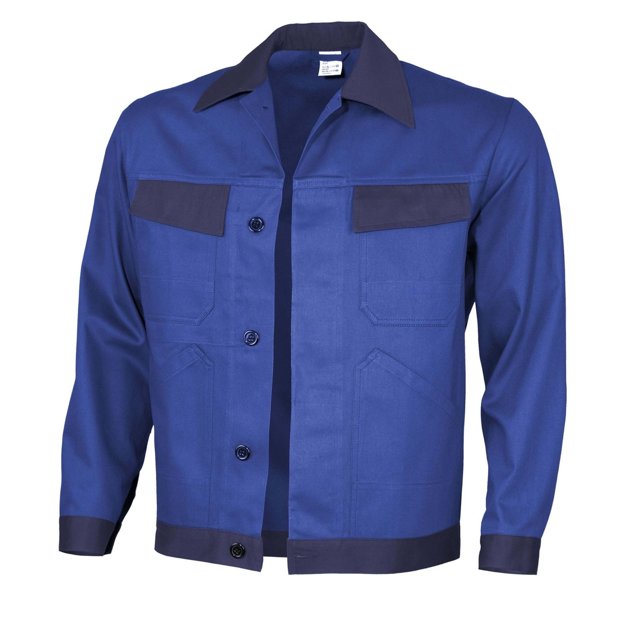 Qualitex Workwear Arbeitsjacke Werkstattjacke (2-farbig) BW 240 - faserverstätkte Baumwolle (1-St)