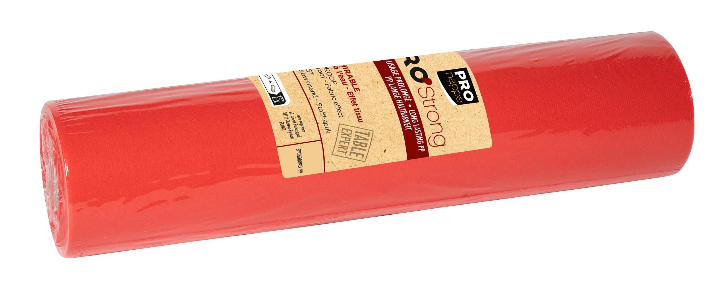 PROnappe Tischband 4x Узкие скатерти Tête-à-tête auf Rolle, Spunbond, 24x0,40m Rot R732409I, Tête-à-tête spunbond