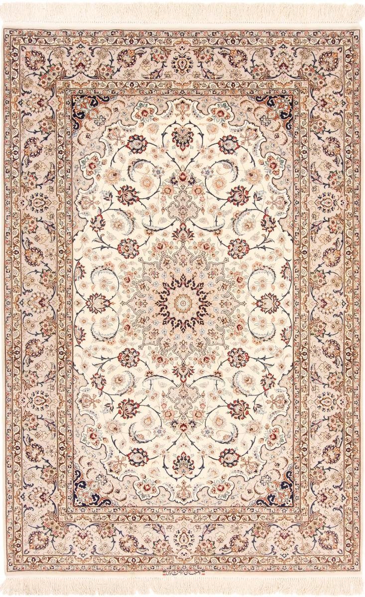 Orientteppich Isfahan Seidenkette Orientteppich, 6 mm 152x229 Nain Handgeknüpfter Trading, Höhe: rechteckig