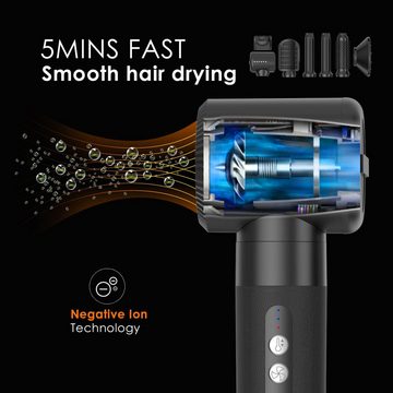 UKLISS Haartrockner Automatische Reinigungsfunktion, 1400,00 W, 7-in-1 Vielseitiges Styling mit Rundbürsten für stilvolles Haarstyling
