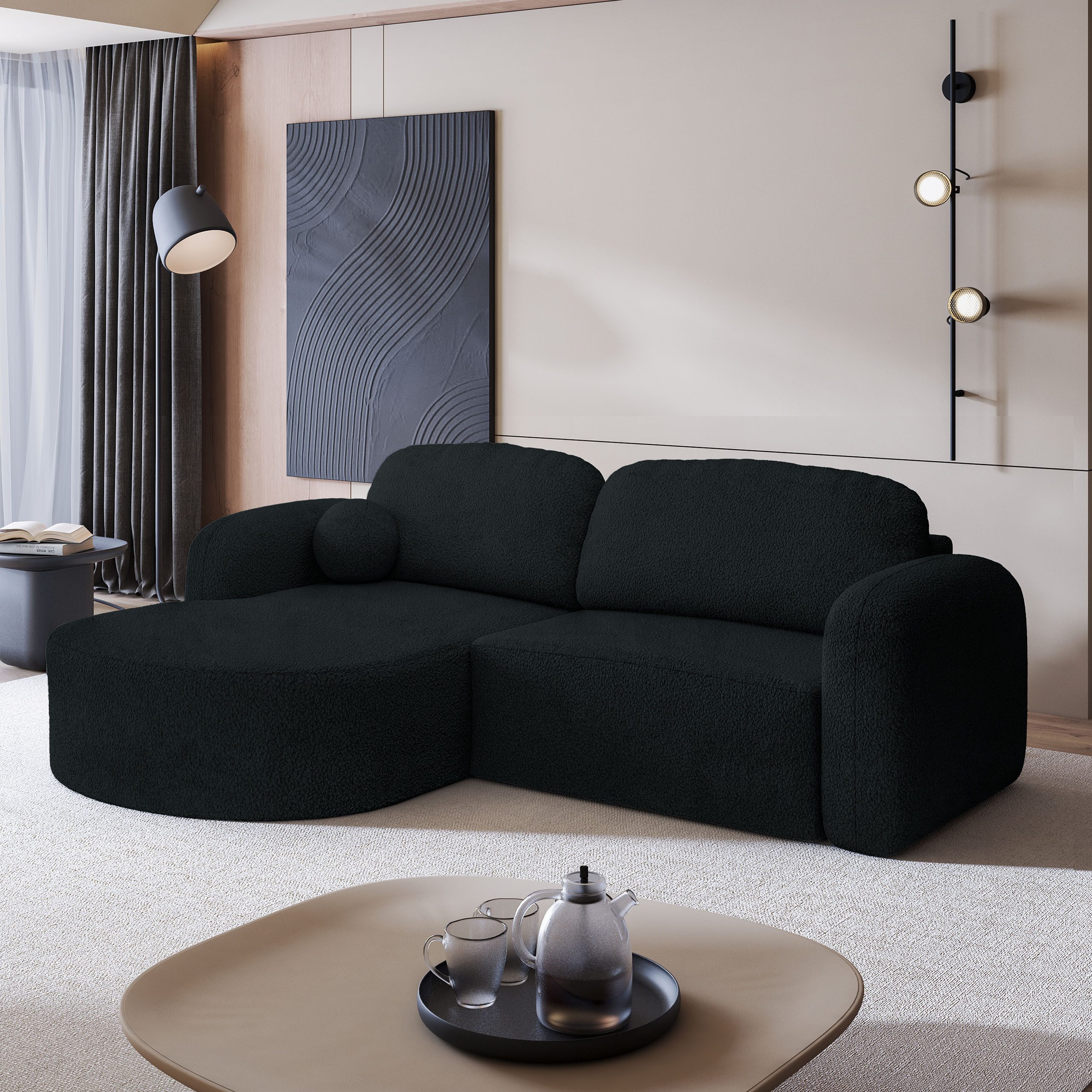 Masseno Ecksofa AMILIA mit Schlaffunktion L-Form, günstig online kaufen