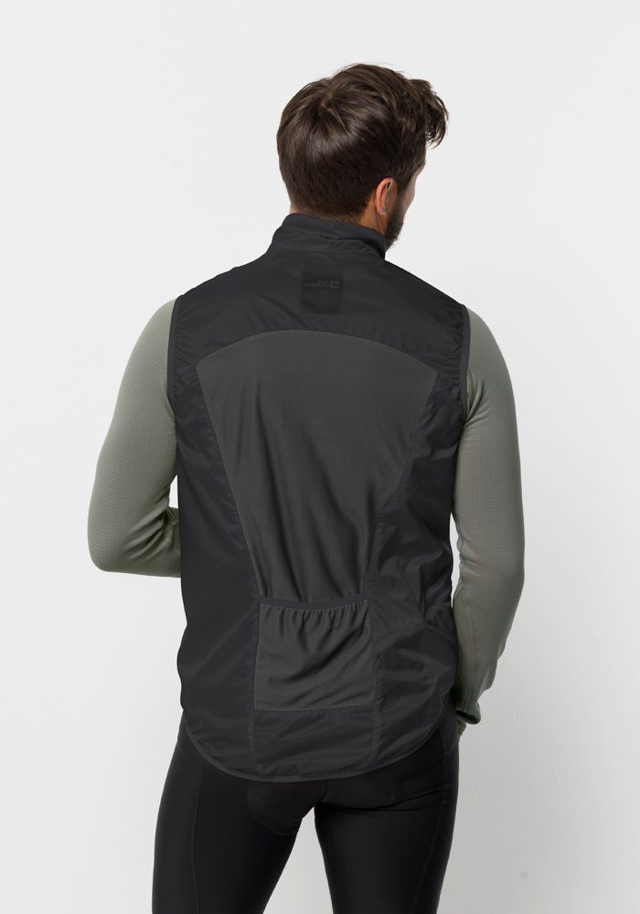 Funktionsweste MOROBBIA WIND M Wolfskin black VEST Jack