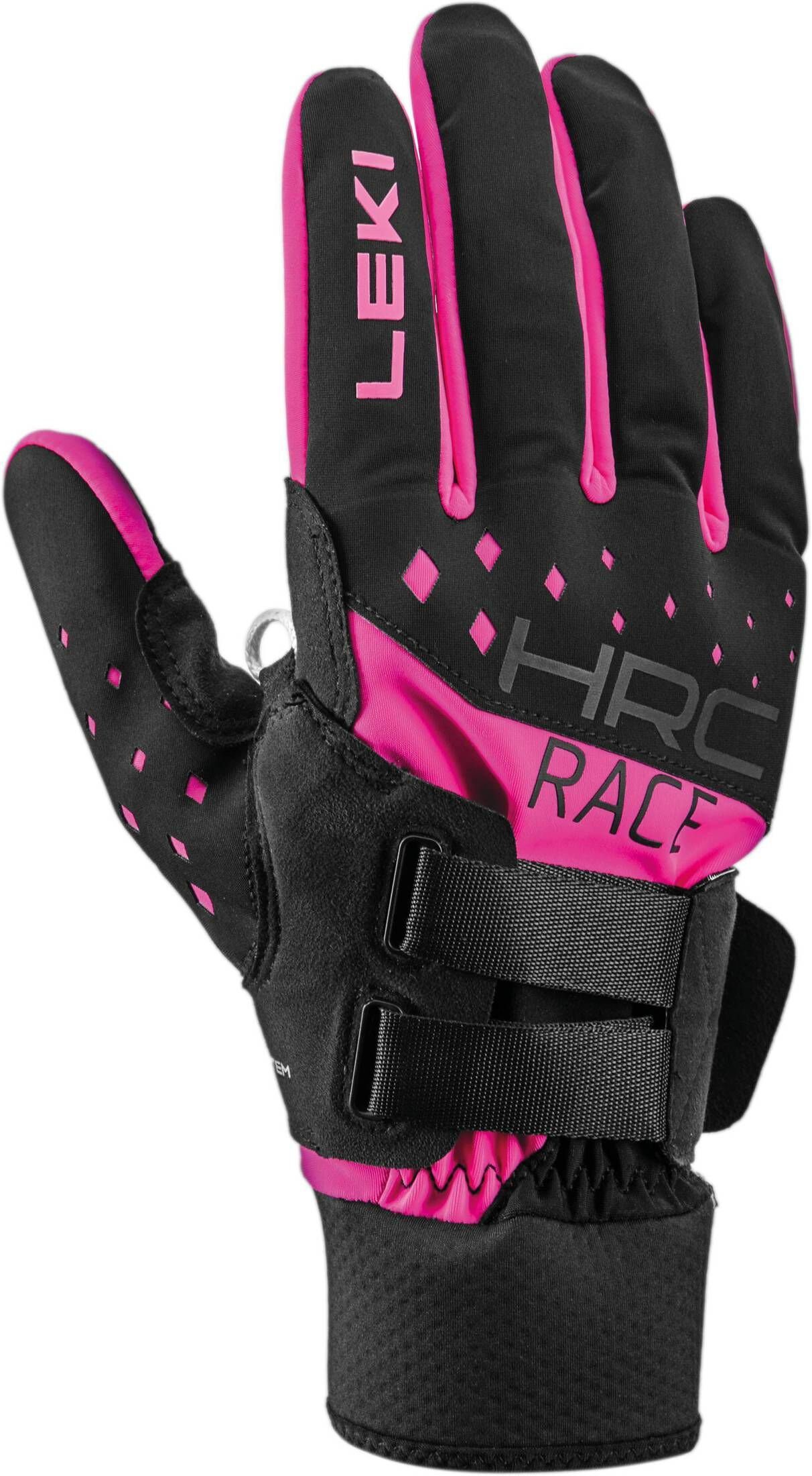 Leki Skihandschuhe Damen Langlauf-Handschuhe HRC RACE SHARK Black - Pink