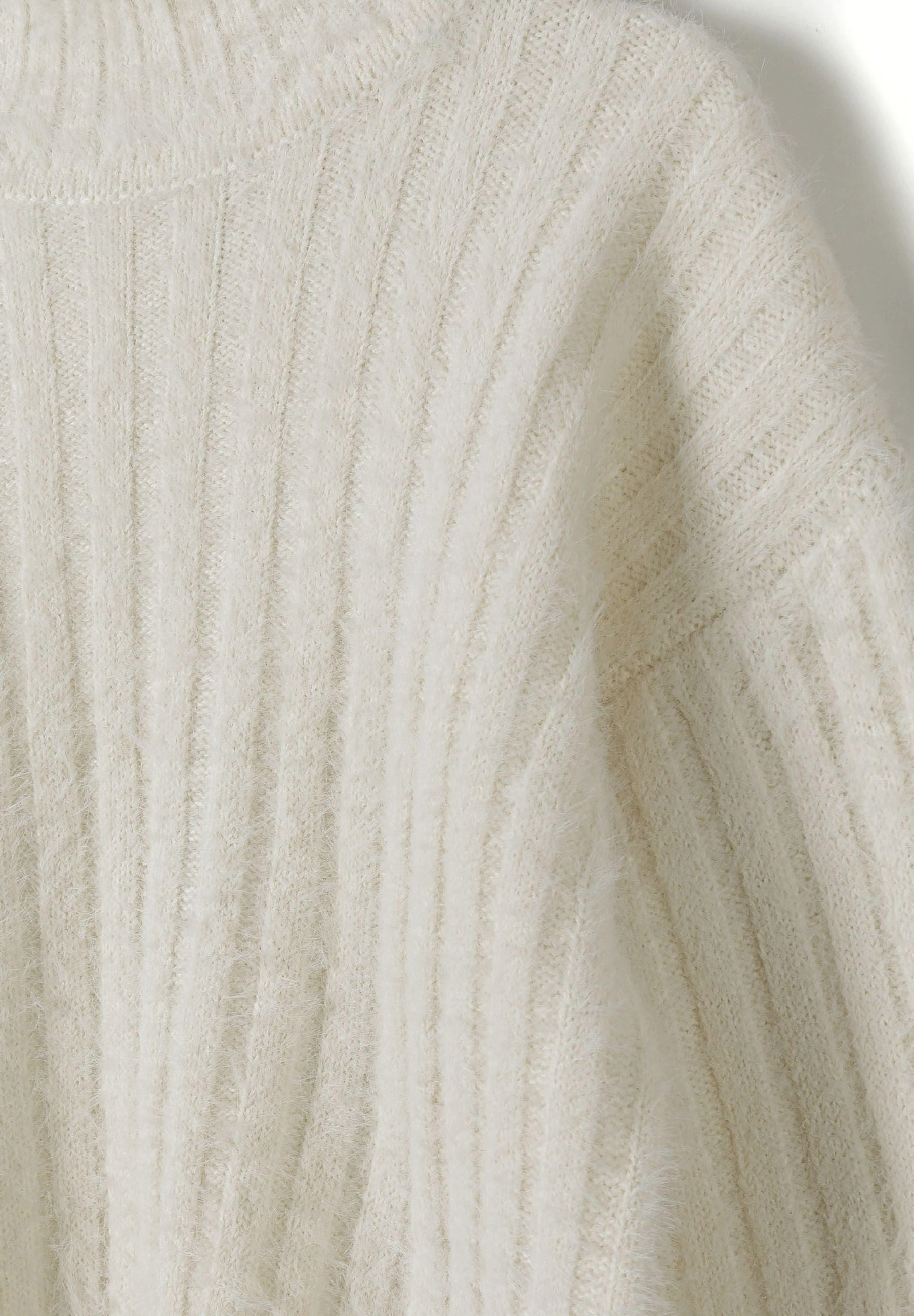 MINOTI Stehkragenpullover für Mädchen in Flauschoptik Rippenstruktur – Bild 4 von 4