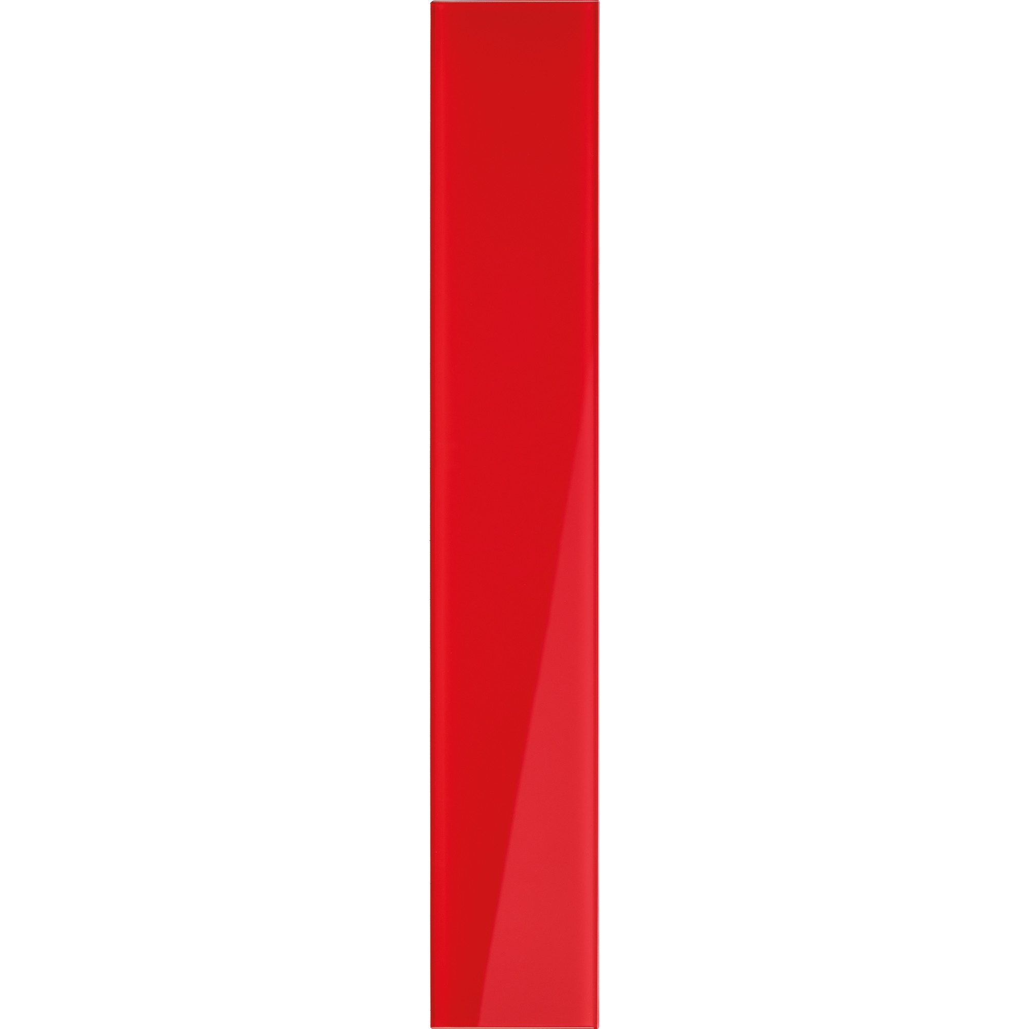 magnetoplan® Wandtafel Design-Glasboards magnetisch 10x60cm rot