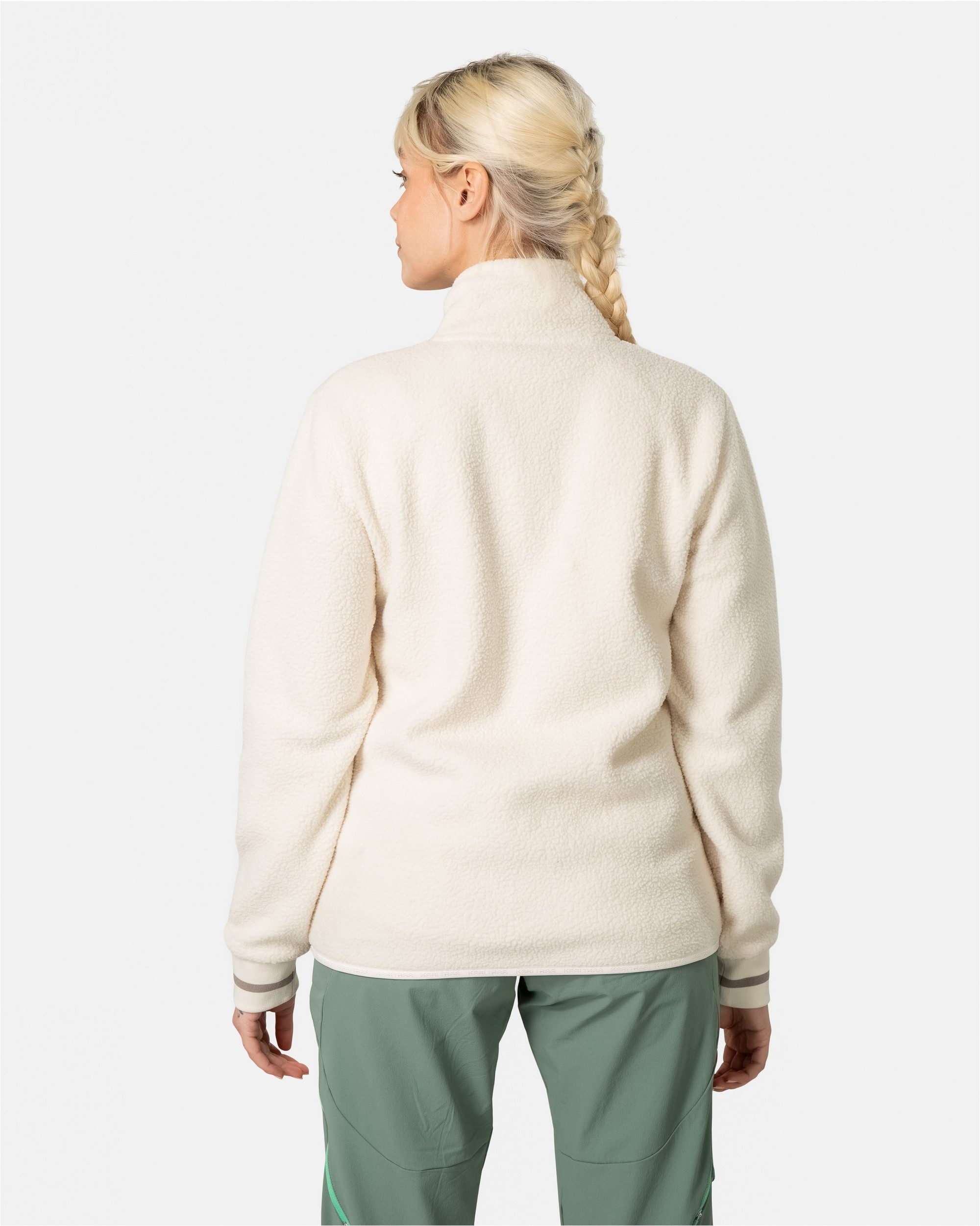 Kari Traa Fleecejacke Rothe mit hohem Kragen und Frontreißverschluss