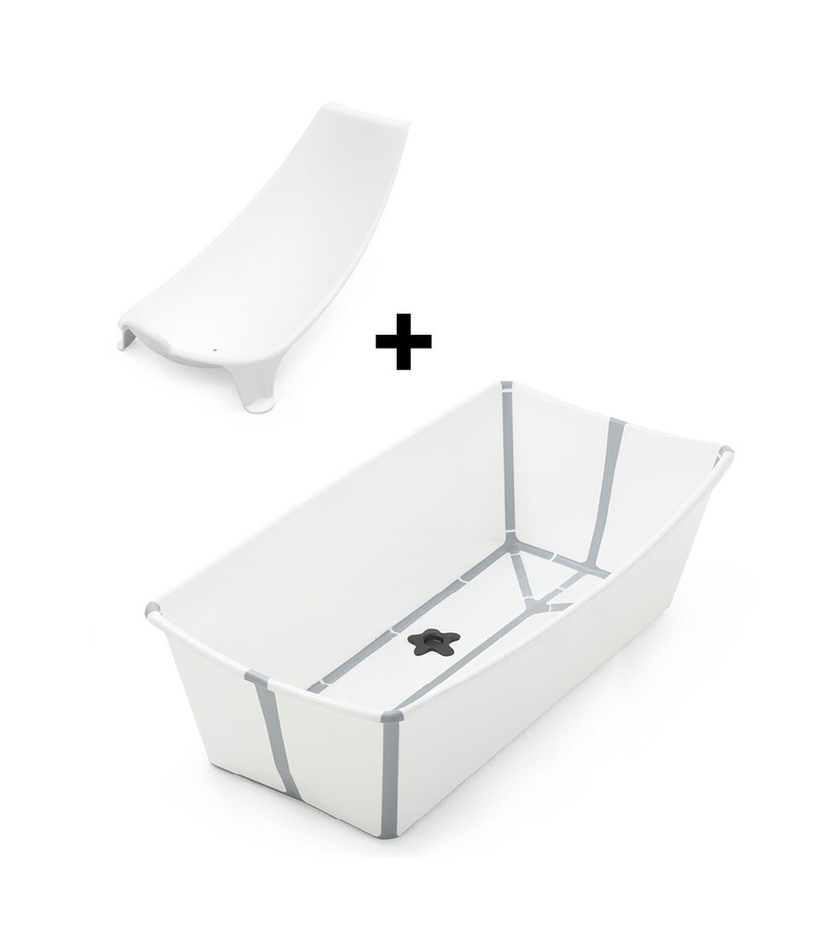X-Large Support Bundle White mit Bath® Stokke Babybadewanne Newborn Flexi