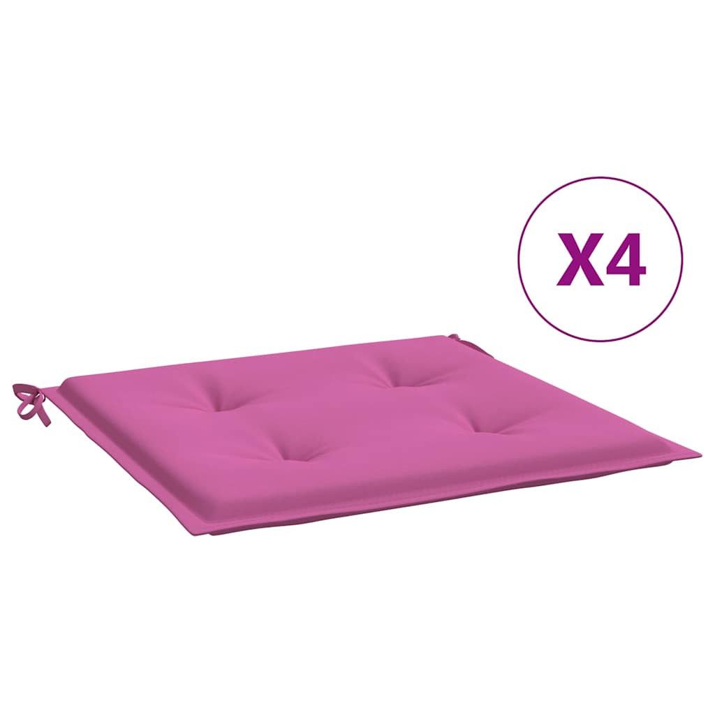 vidaXL Sitzauflage Gartenstuhl-Kissen 4 Stk. Rosa günstig online kaufen